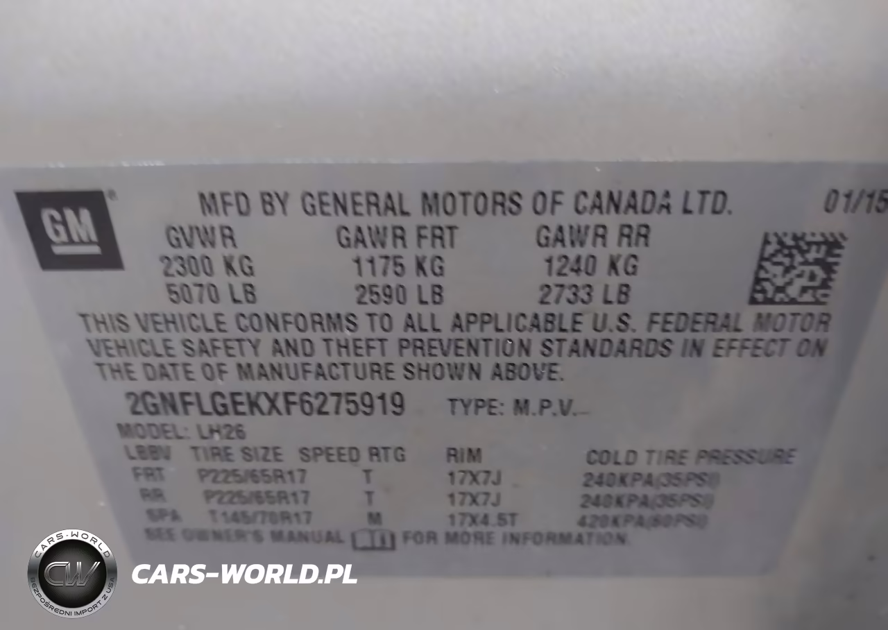 2015 Chevrolet Equinox 2Lt VIN:2GNFLGEKXF6275919 - 9