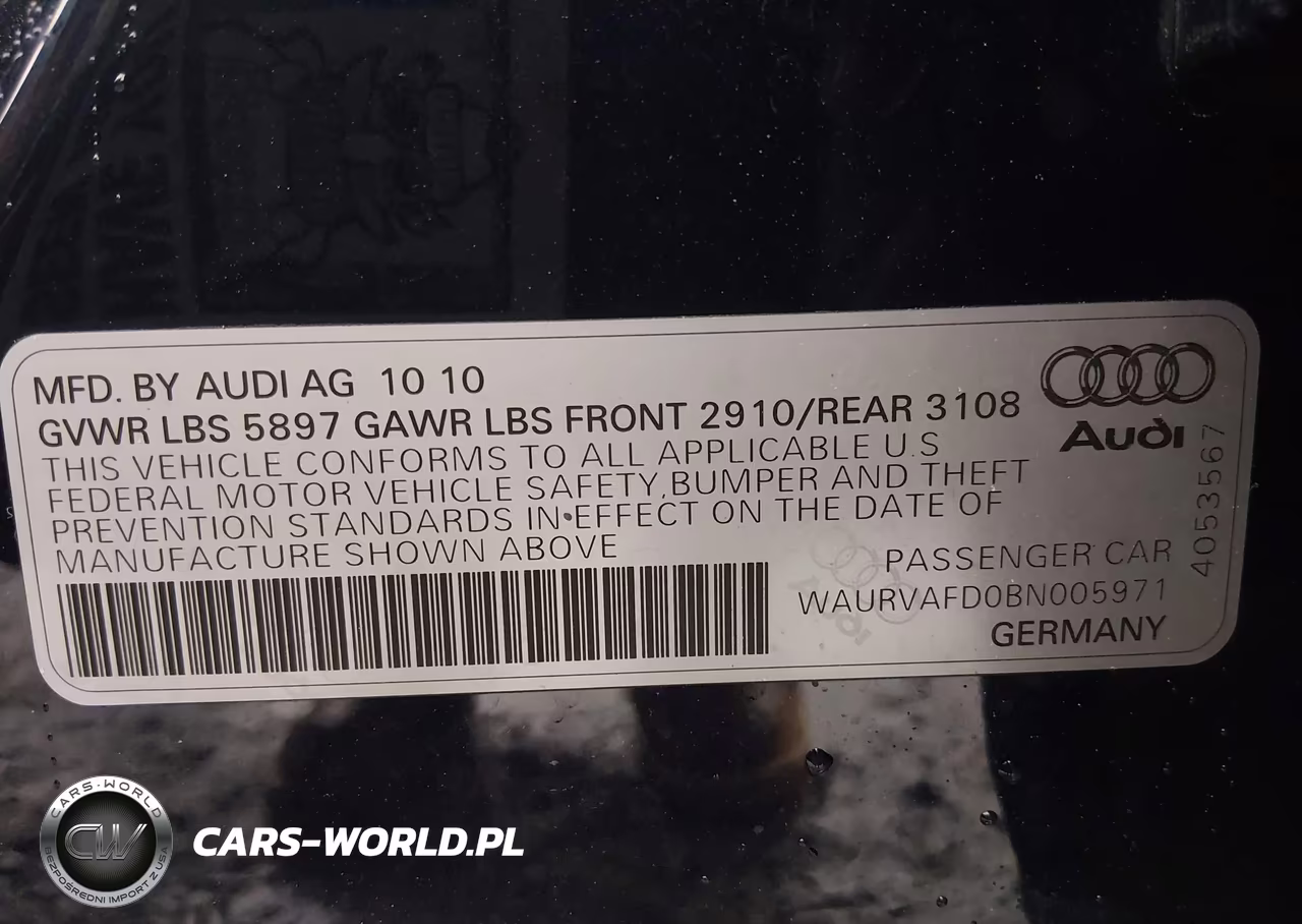 2011 Audi A8 L 4.2 VIN:WAURVAFD0BN005971 - 9