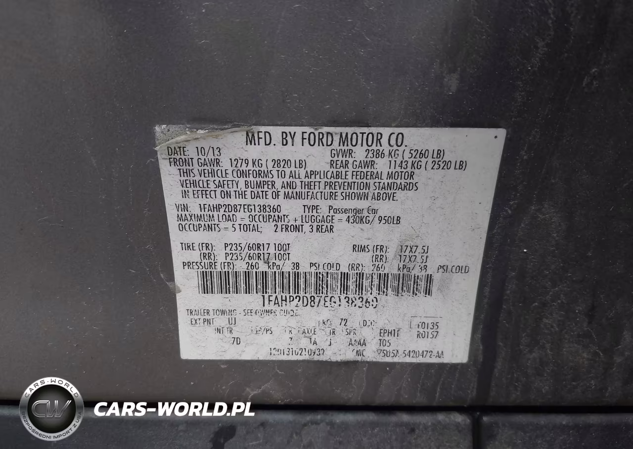 2014 Ford Taurus Se VIN:1FAHP2D87EG138360 - 9