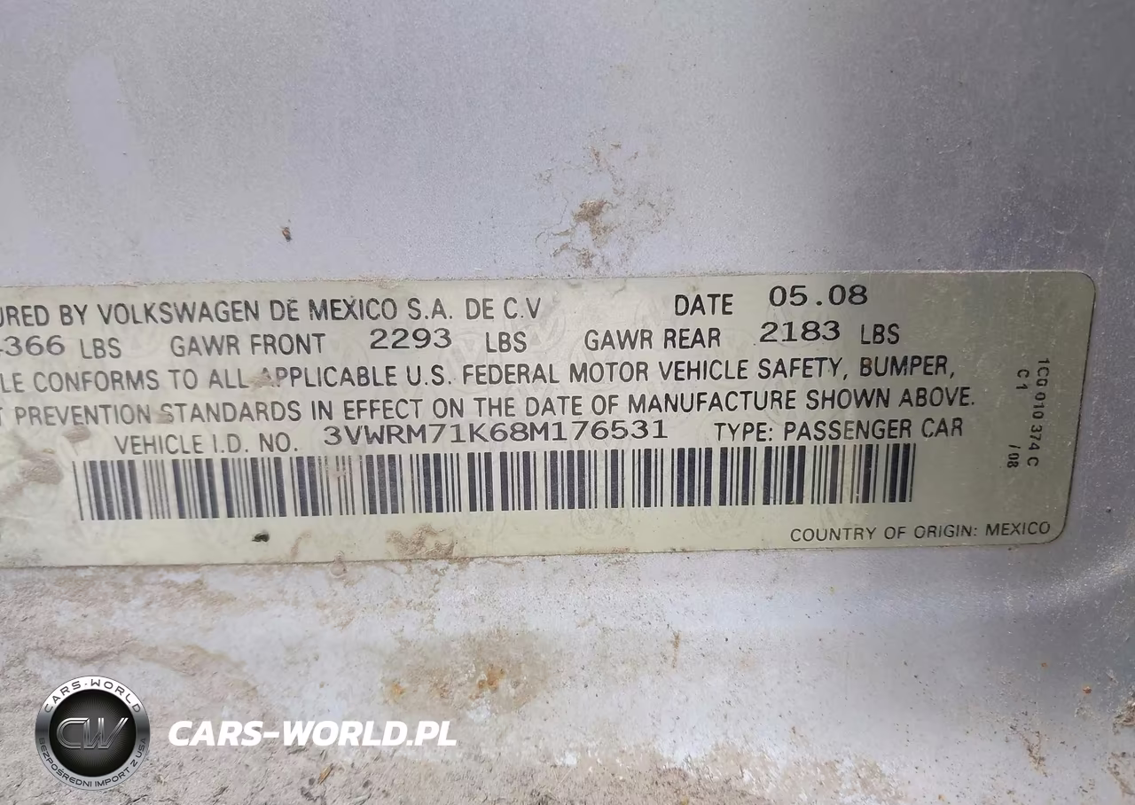 2008 Volkswagen Jetta Se-Sel VIN:3VWRM71K68M176531 - 9