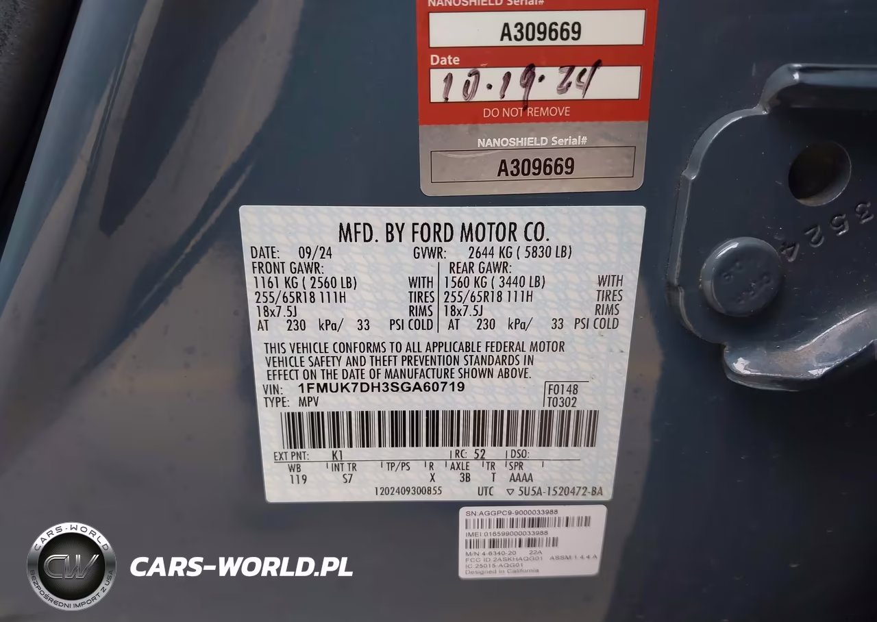 2025 Ford Explorer Active VIN:1FMUK7DH3SGA60719 - 9