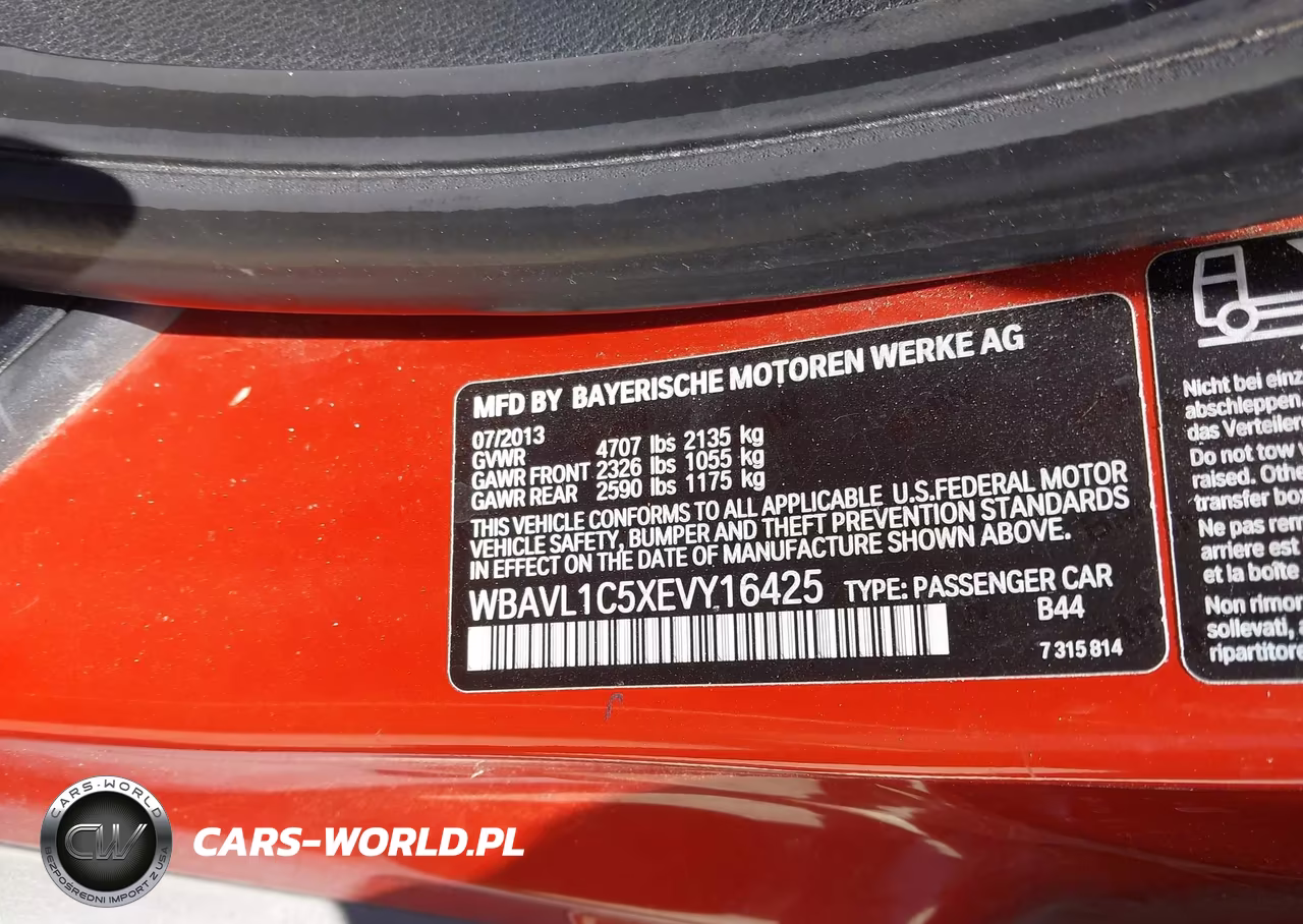 2014 BMW X1 xDrive28I VIN:WBAVL1C5XEVY16425 - 9
