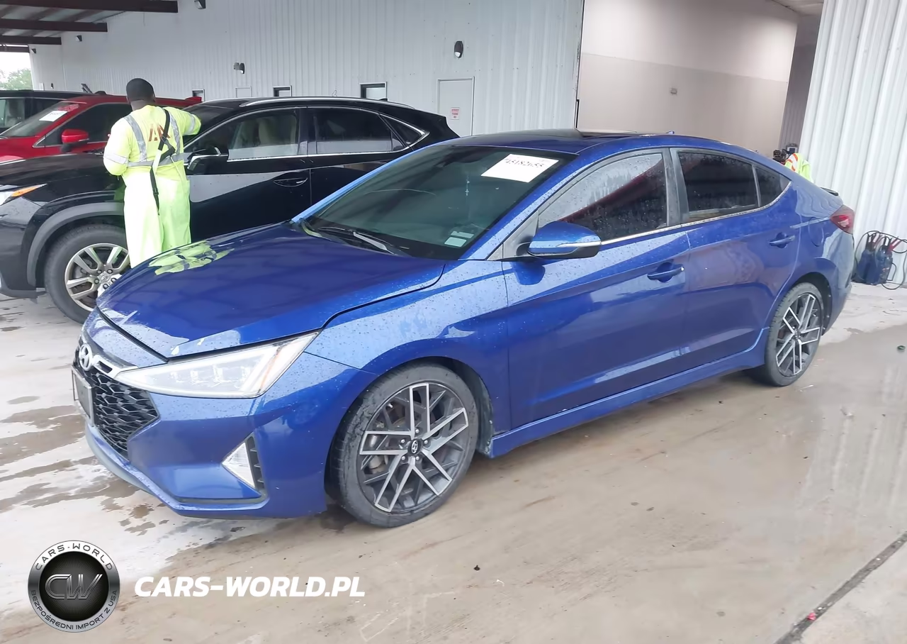 2019 Hyundai Elantra Sport VIN:KMHD04LB4KU861131 - 2