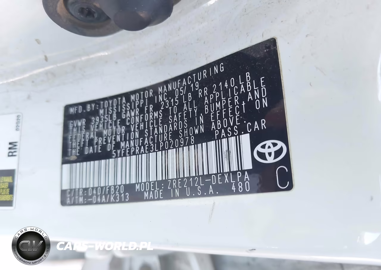 2020 Toyota Corolla Le VIN:5YFEPRAE3LP020978 - 9