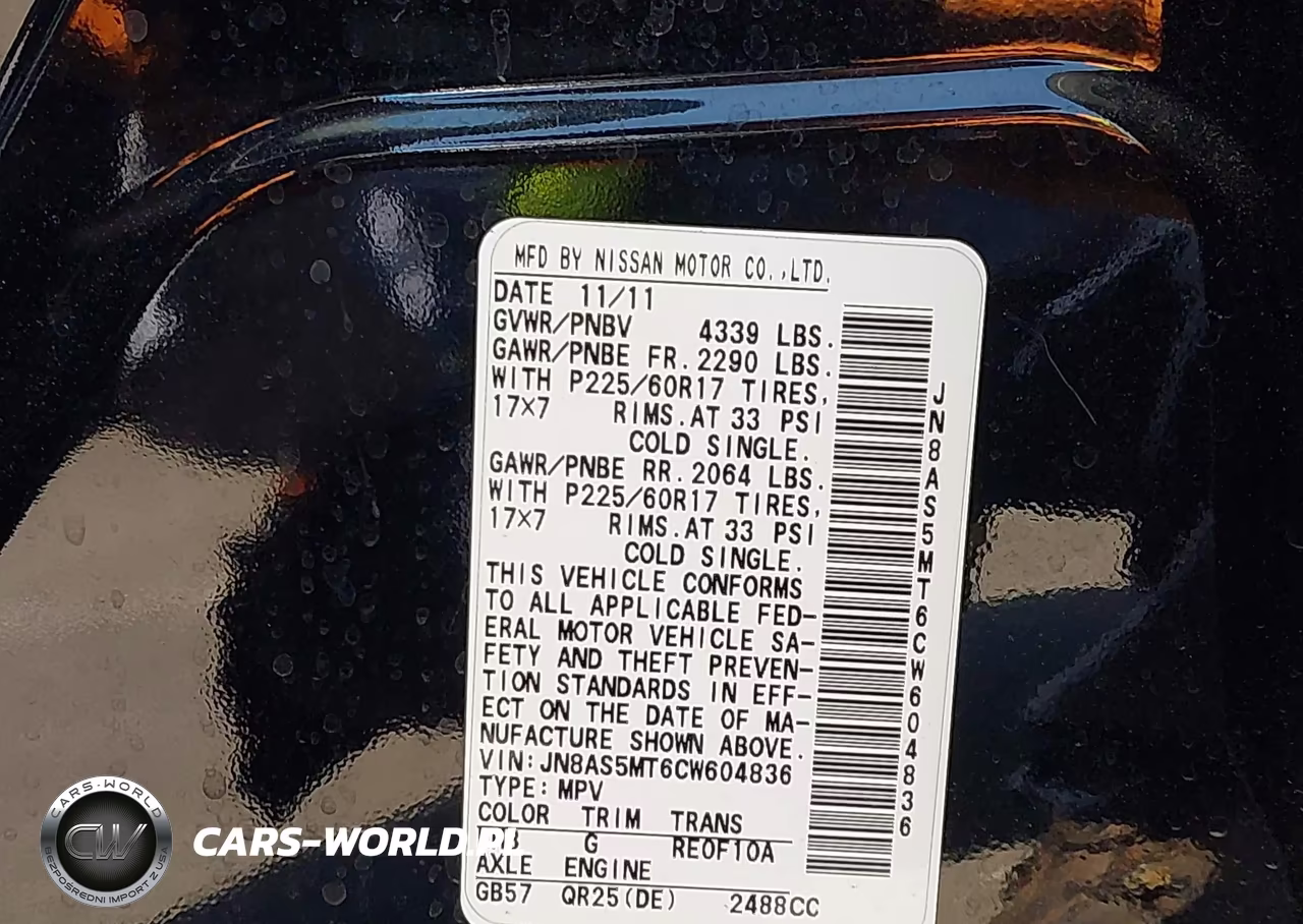 2012 Nissan Rogue Sv VIN:JN8AS5MT6CW604836 - 9