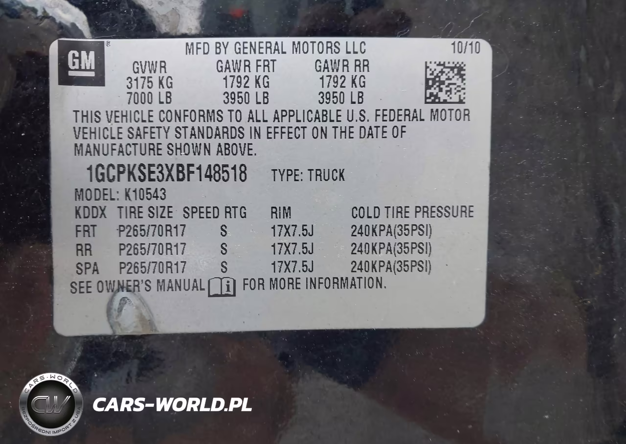 2011 Chevrolet Silverado 1500 Lt VIN:1GCPKSE3XBF148518 - 9
