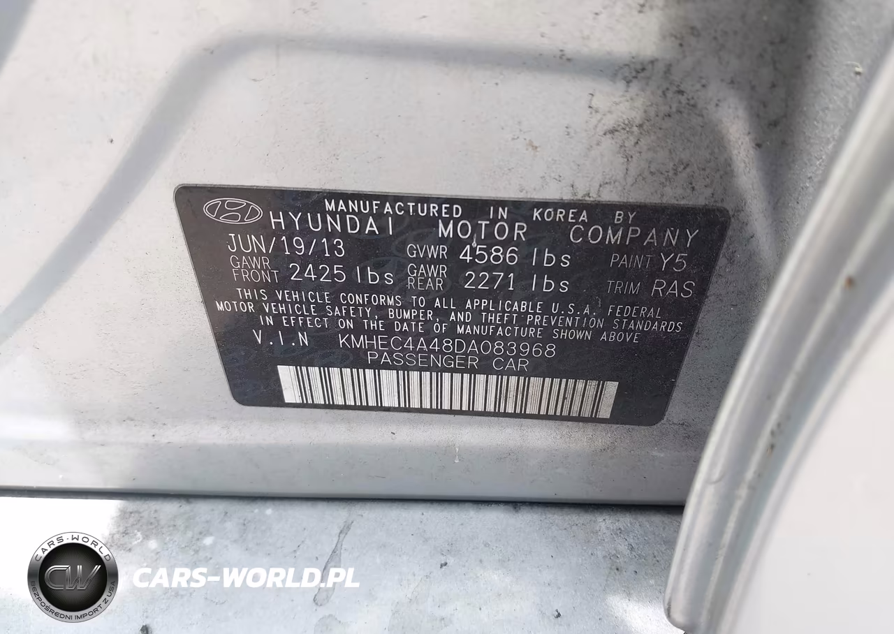 2013 Hyundai Sonata Hybrid VIN:KMHEC4A48DA083968 - 9