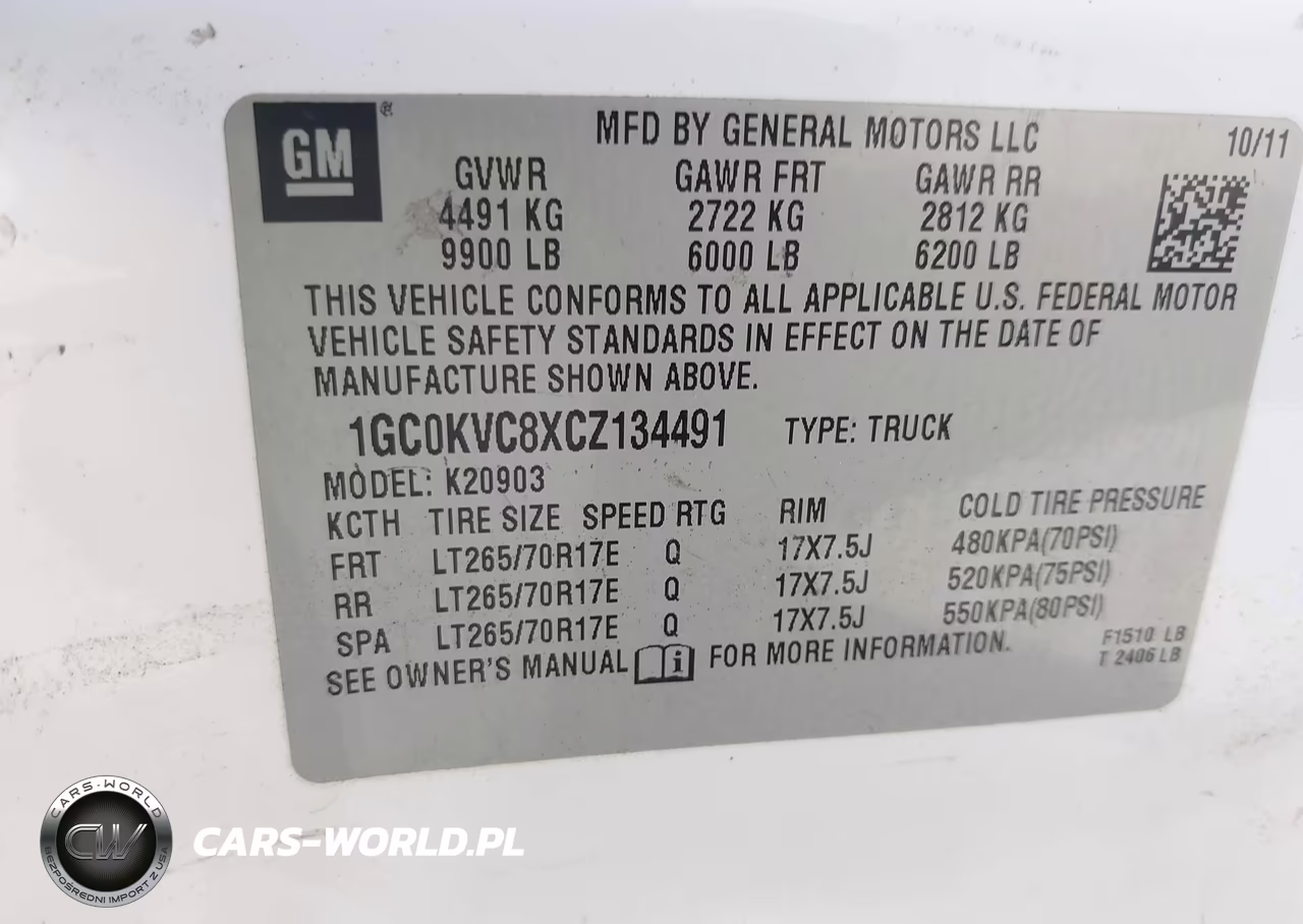 2012 Chevrolet Silverado 2500Hd Work Truck VIN:1GC0KVC8XCZ134491 - 9
