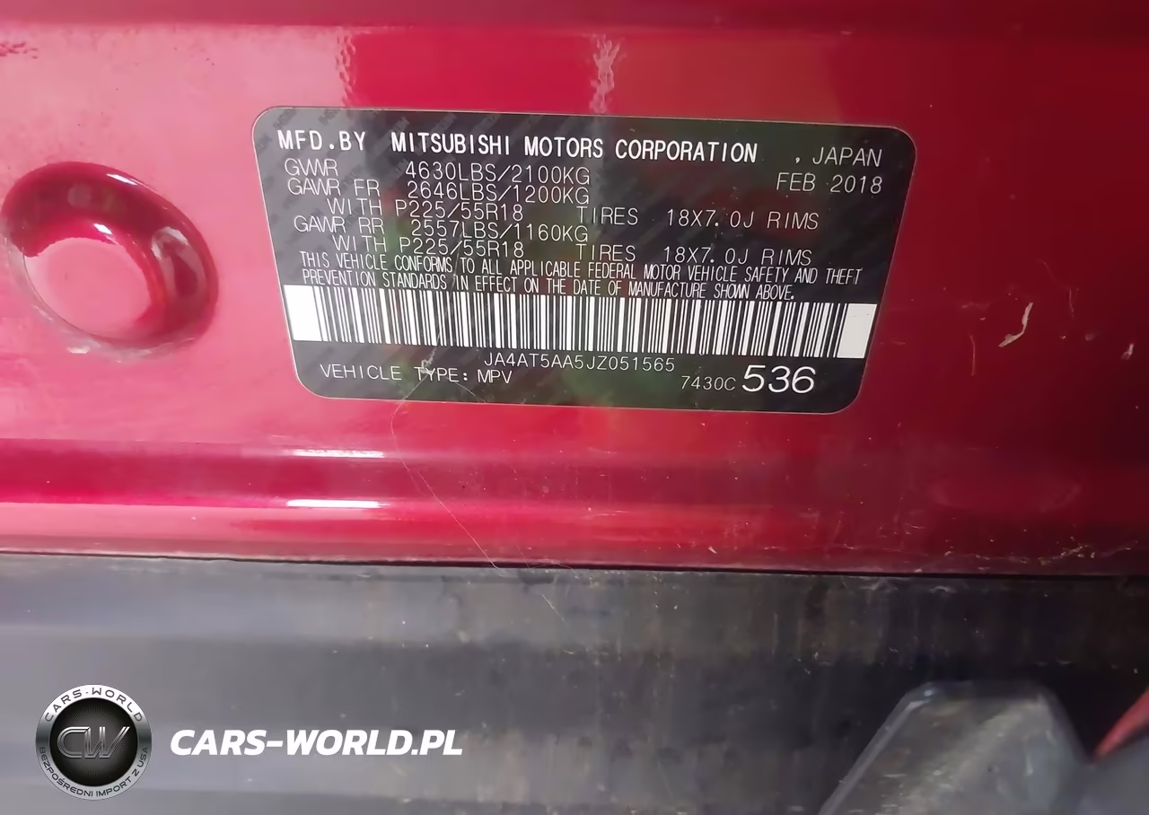 2018 Mitsubishi Eclipse Cross Se VIN:JA4AT5AA5JZ051565 - 9