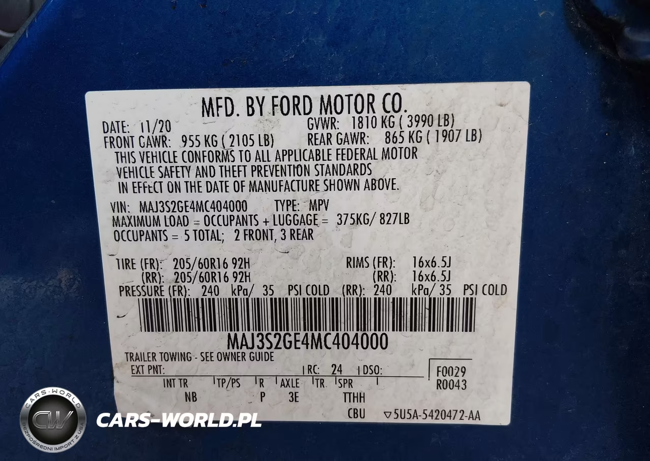 2021 Ford Ecosport Se VIN:MAJ3S2GE4MC404000 - 9
