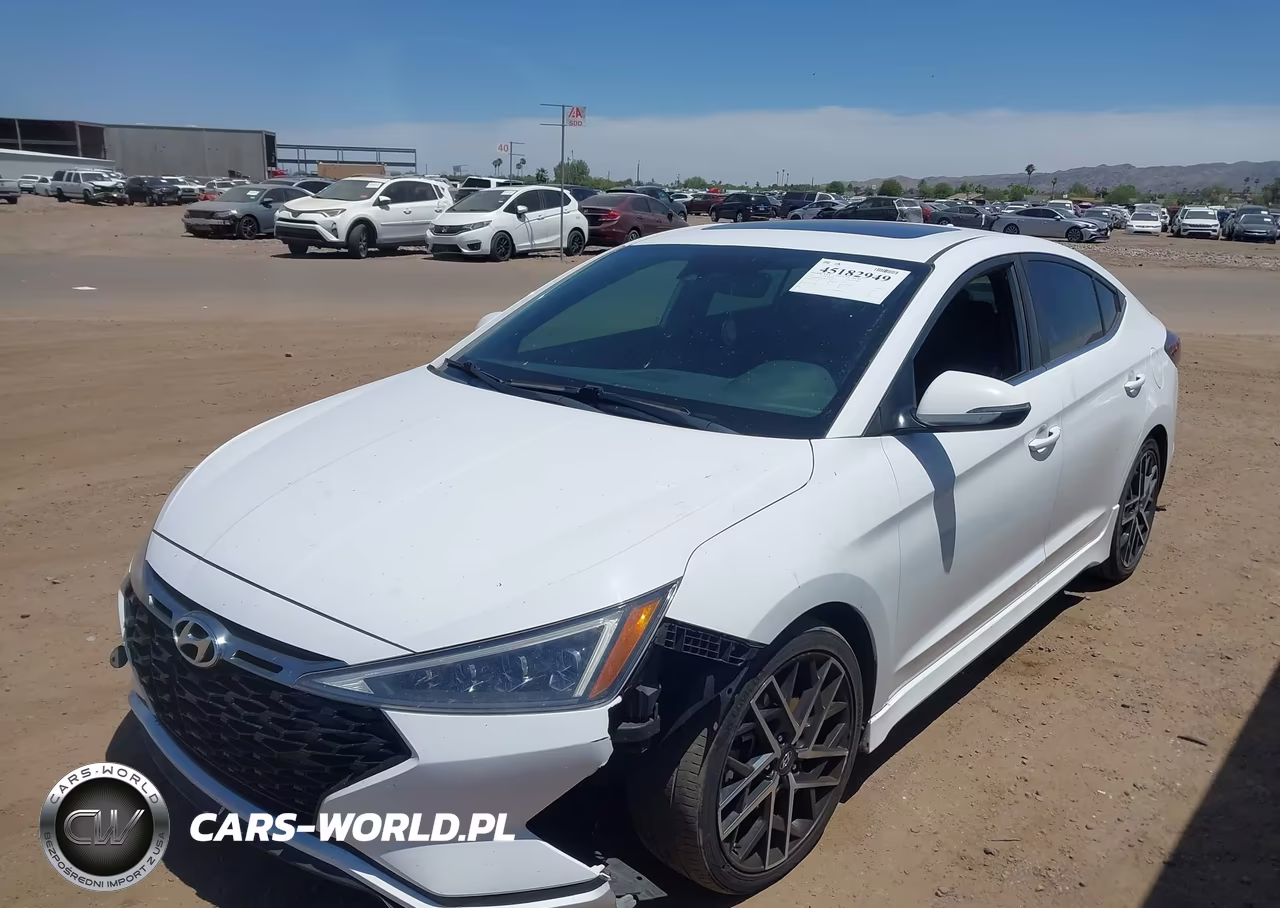 2019 Hyundai Elantra Sport VIN:KMHD04LB3KU860777 - 2