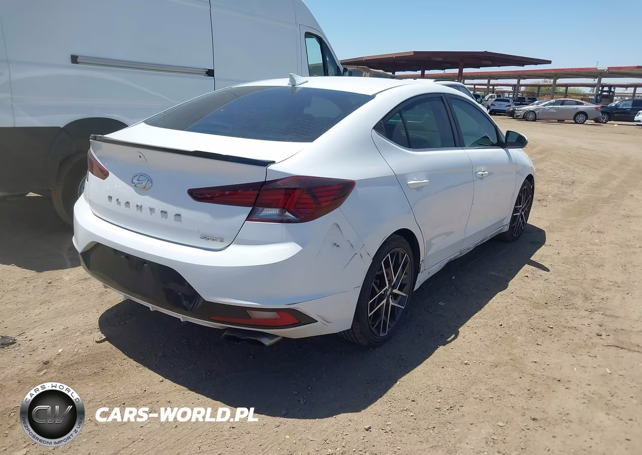 2019 Hyundai Elantra Sport VIN:KMHD04LB3KU860777 - 4