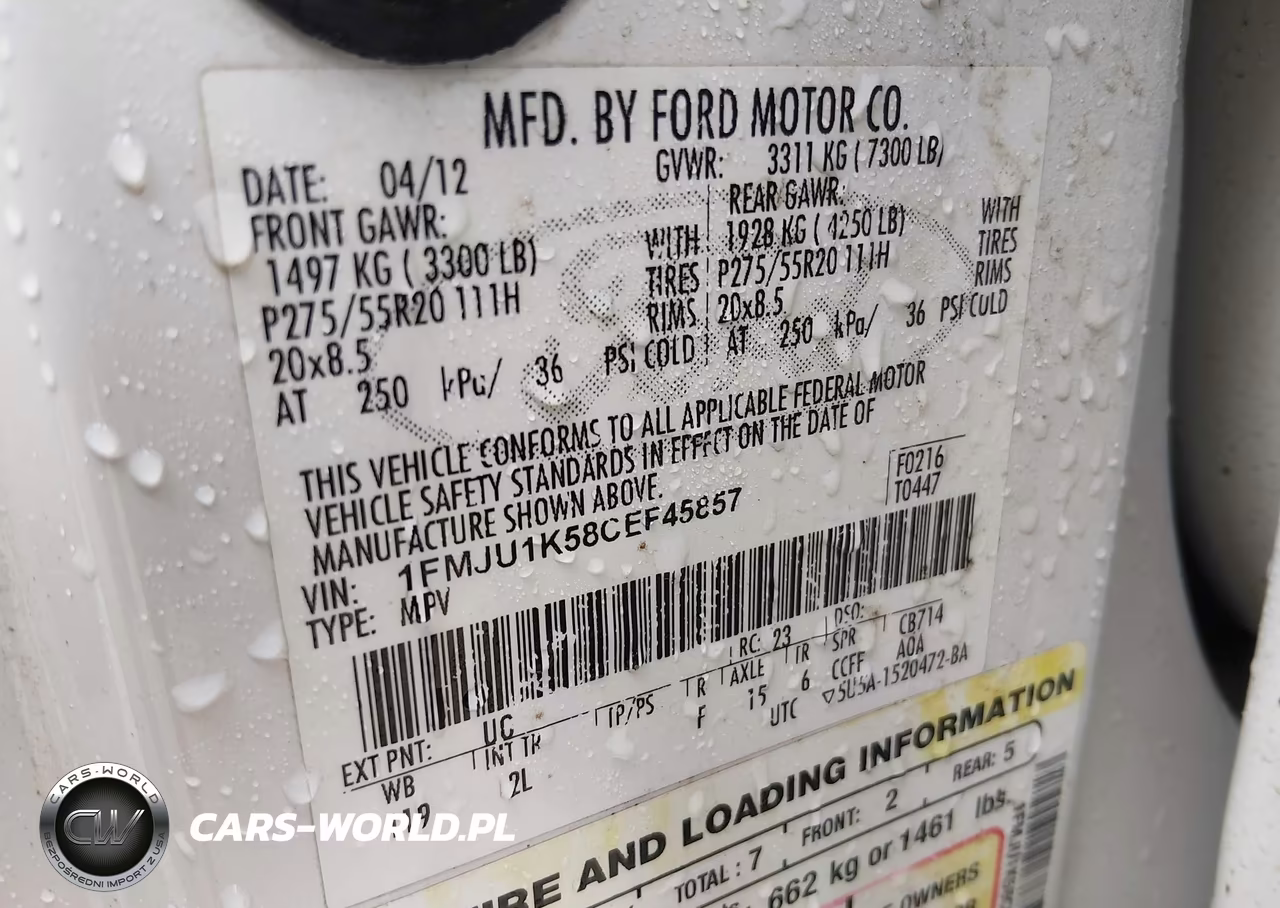 2012 Ford Expedition Limited VIN:1FMJU1K58CEF45857 - 9
