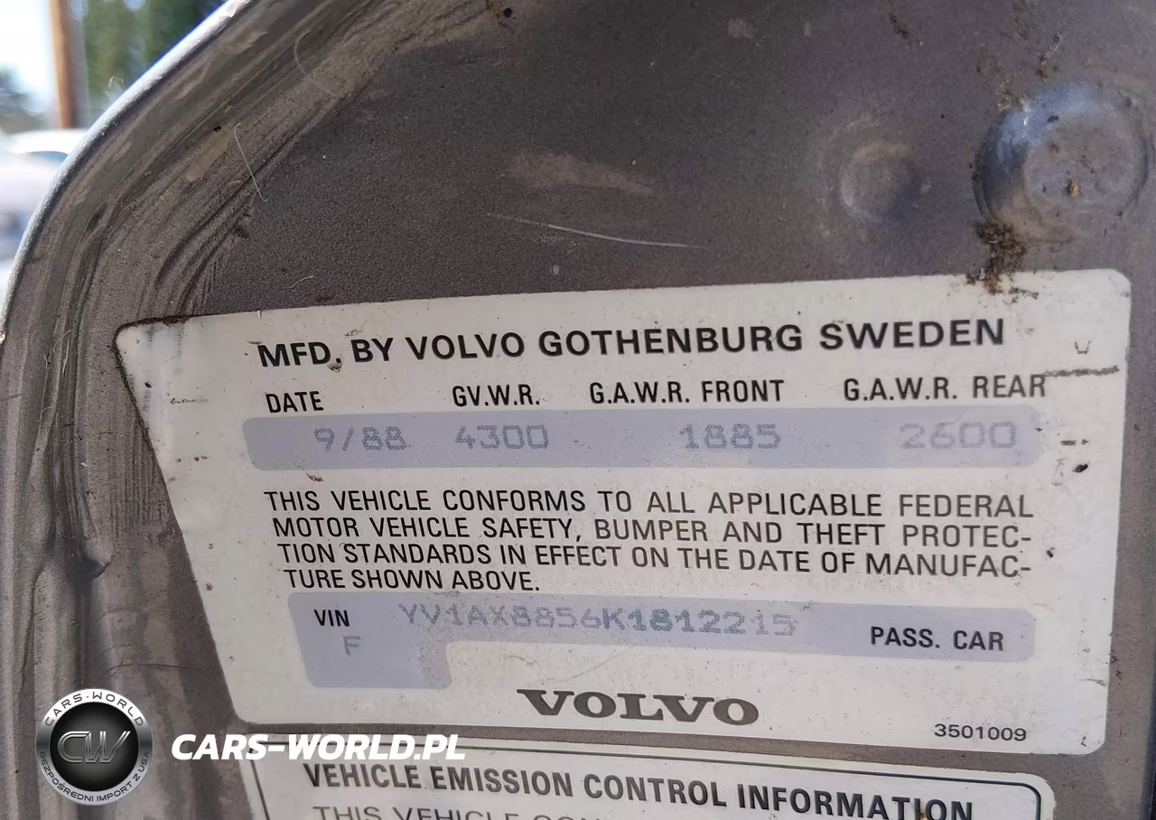 1989 Volvo 245 Dl-Gl VIN:YV1AX8856K1812215 - 9