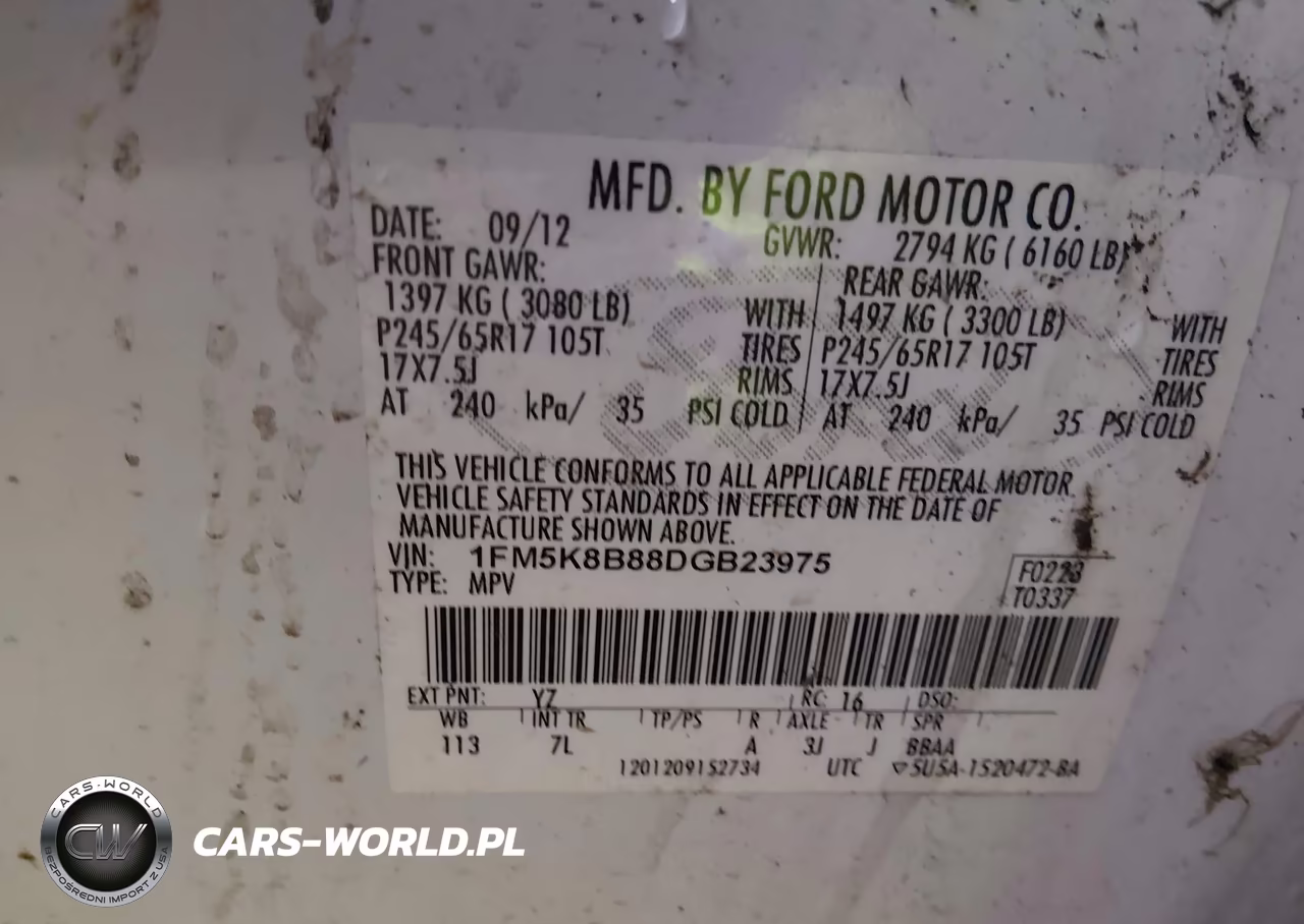 2013 Ford Explorer VIN:1FM5K8B88DGB23975 - 9