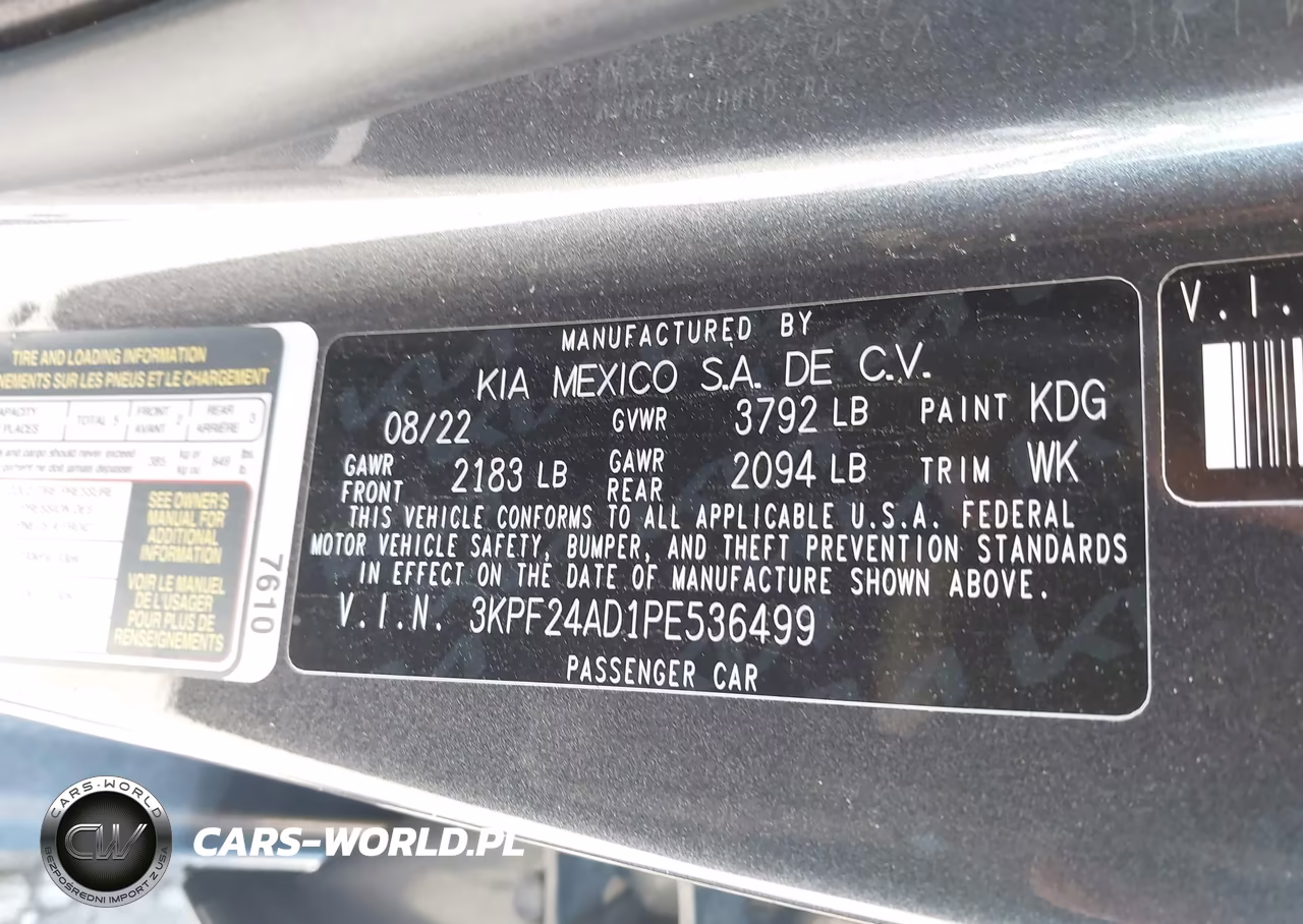 2023 Kia Forte Lxs VIN:3KPF24AD1PE536499 - 9