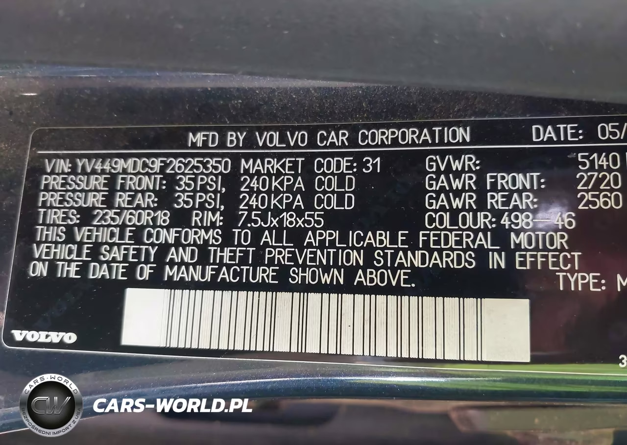 2015 Volvo Xc60 T6 Premier Plus VIN:YV449MDC9F2625350 - 9