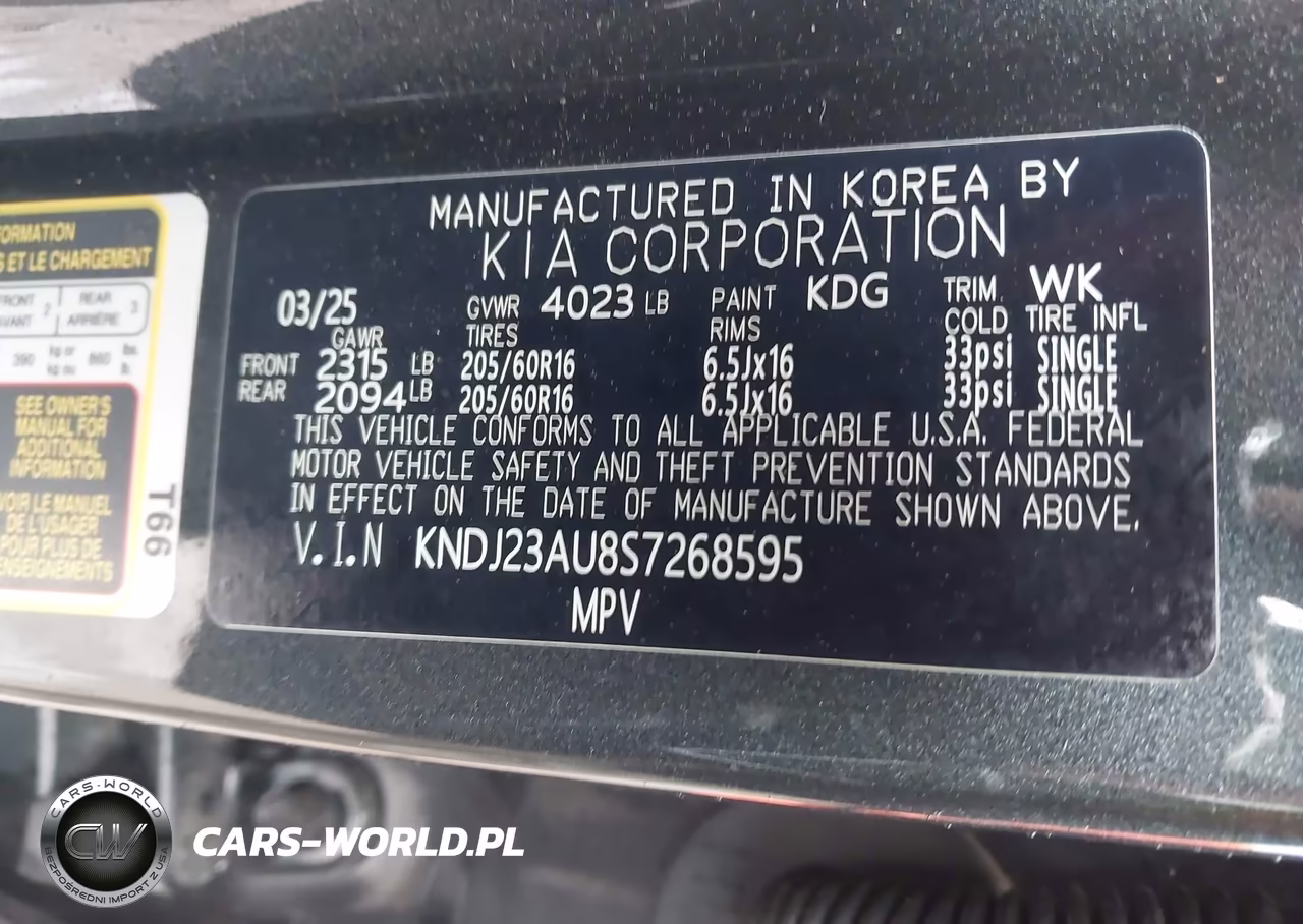 2025 Kia Soul Lx VIN:KNDJ23AU8S7268595 - 9