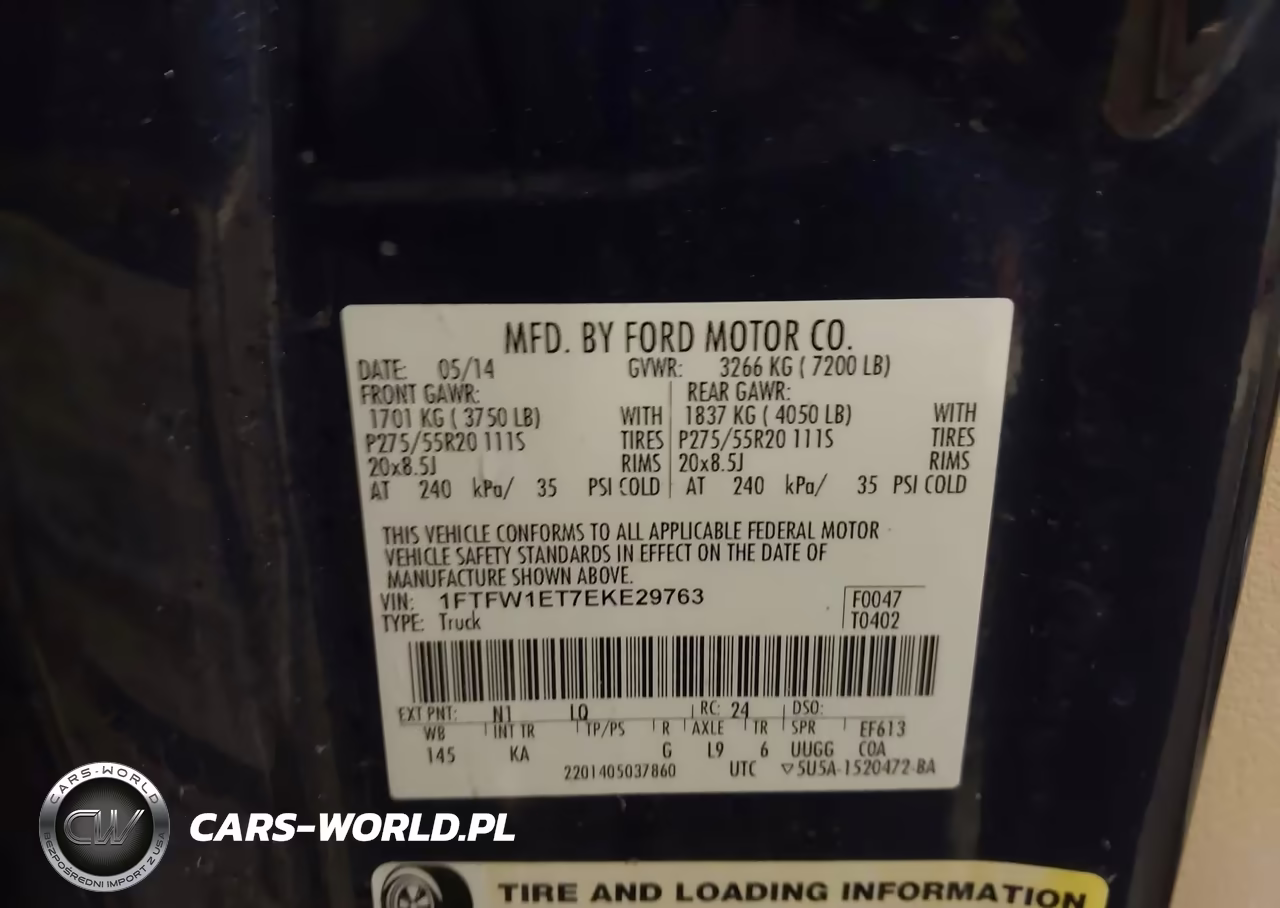 2014 Ford F-150 King Ranch VIN:1FTFW1ET7EKE29763 - 9