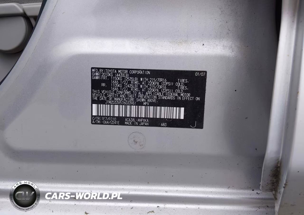 2007 Toyota Rav4 VIN:JTMZD33V576033961 - 9