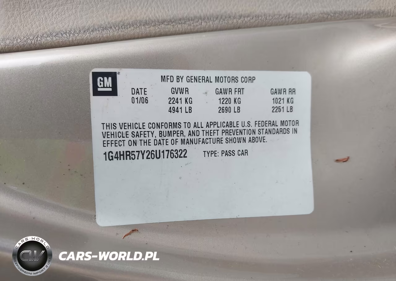 2006 Buick Lucerne Cxl VIN:1G4HR57Y26U176322 - 9