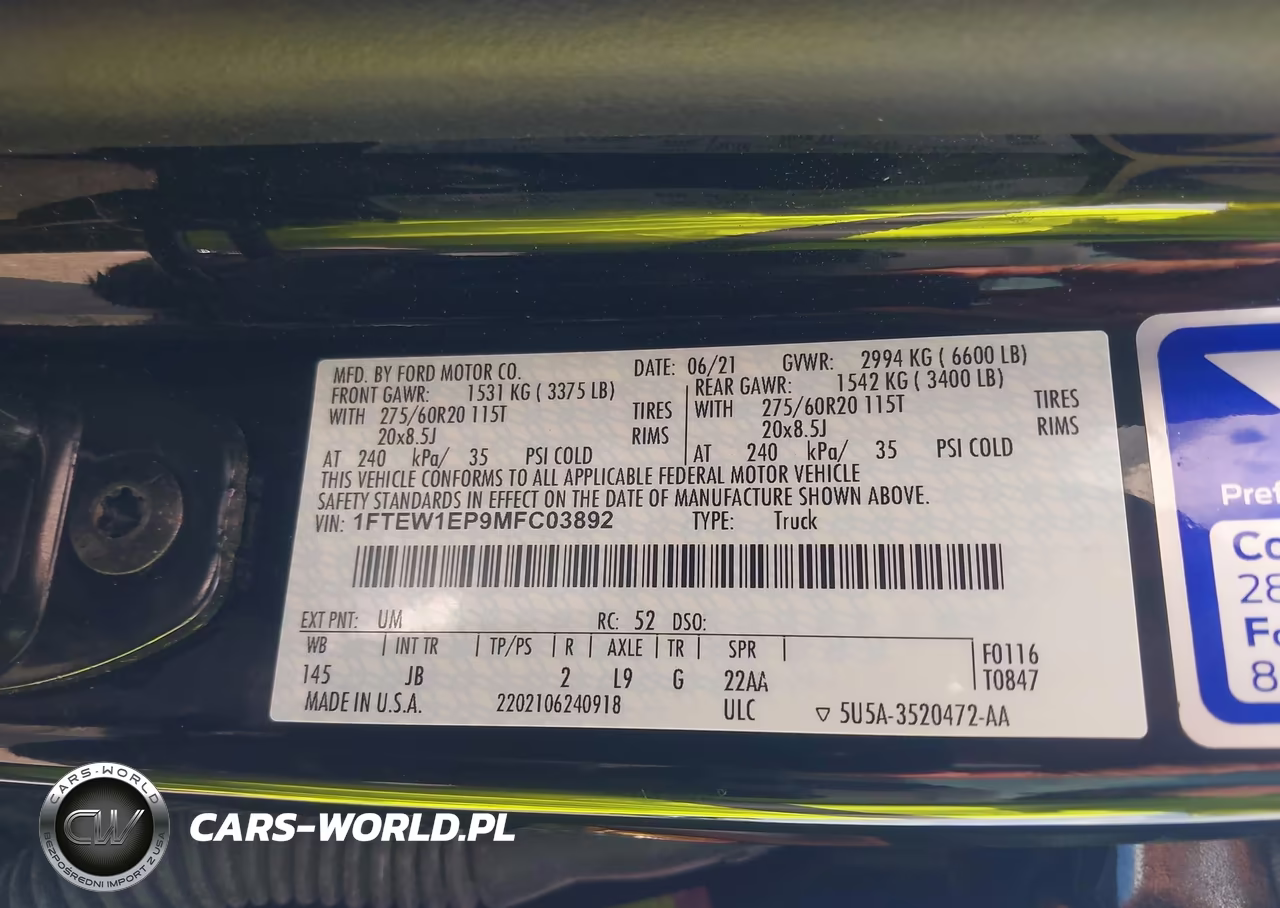 2021 Ford F-150 Xl VIN:1FTEW1EP9MFC03892 - 9
