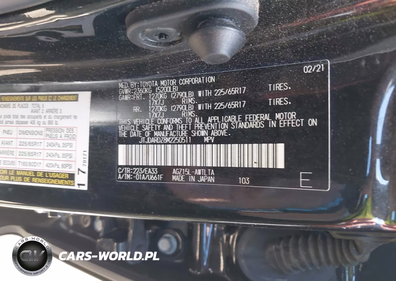 2021 Lexus Nx 300 VIN:JTJDARDZ8M2250511 - 9