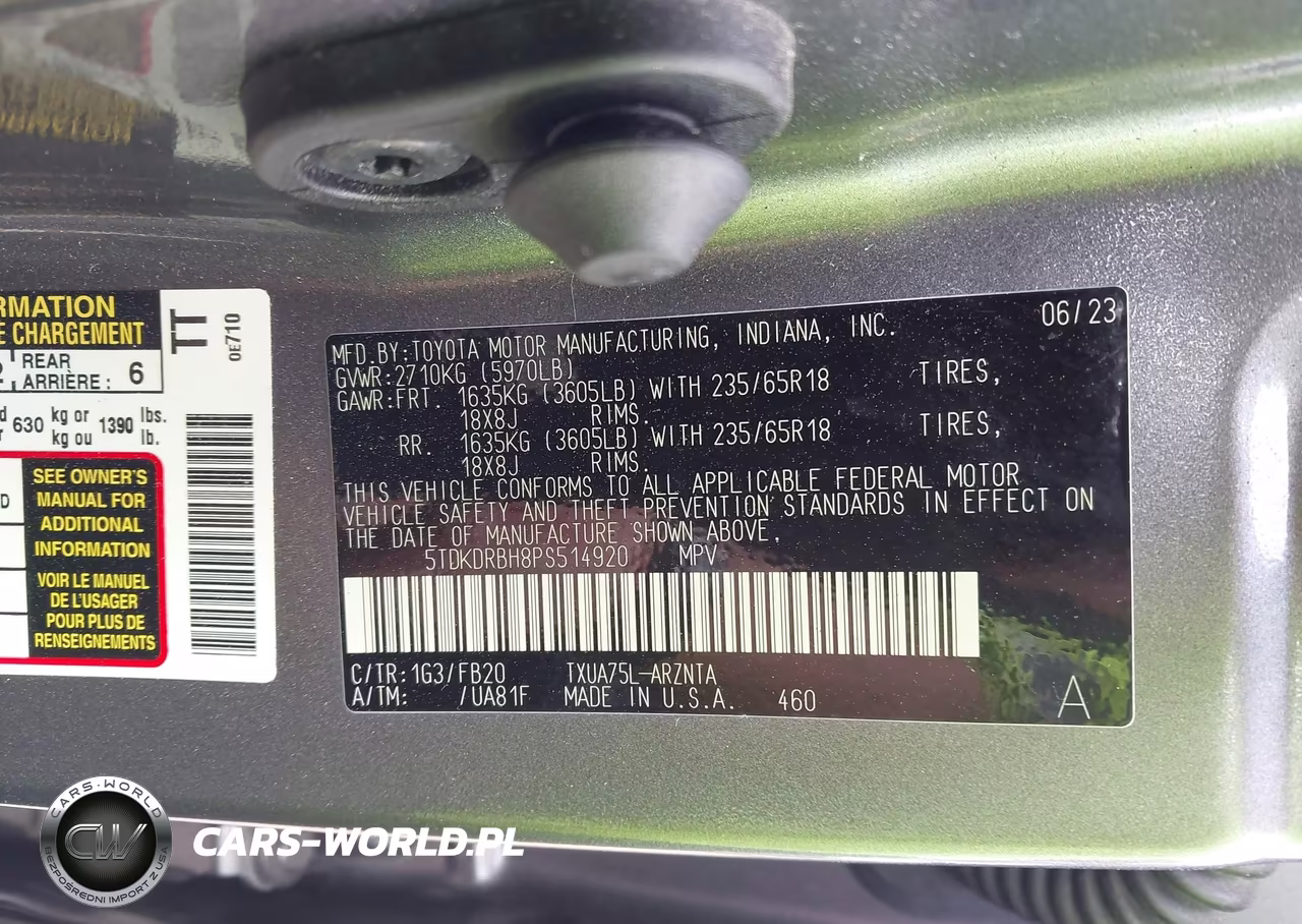 2023 Toyota Highlander L-Le-Xle-Limited-Platinum-Xse VIN:5TDKDRBH8PS514920 - 9