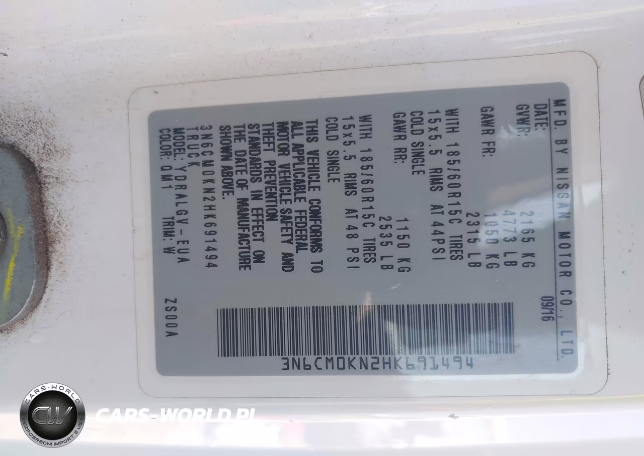 2017 Nissan Nv200 S-Sv VIN:3N6CM0KN2HK691494 - 9