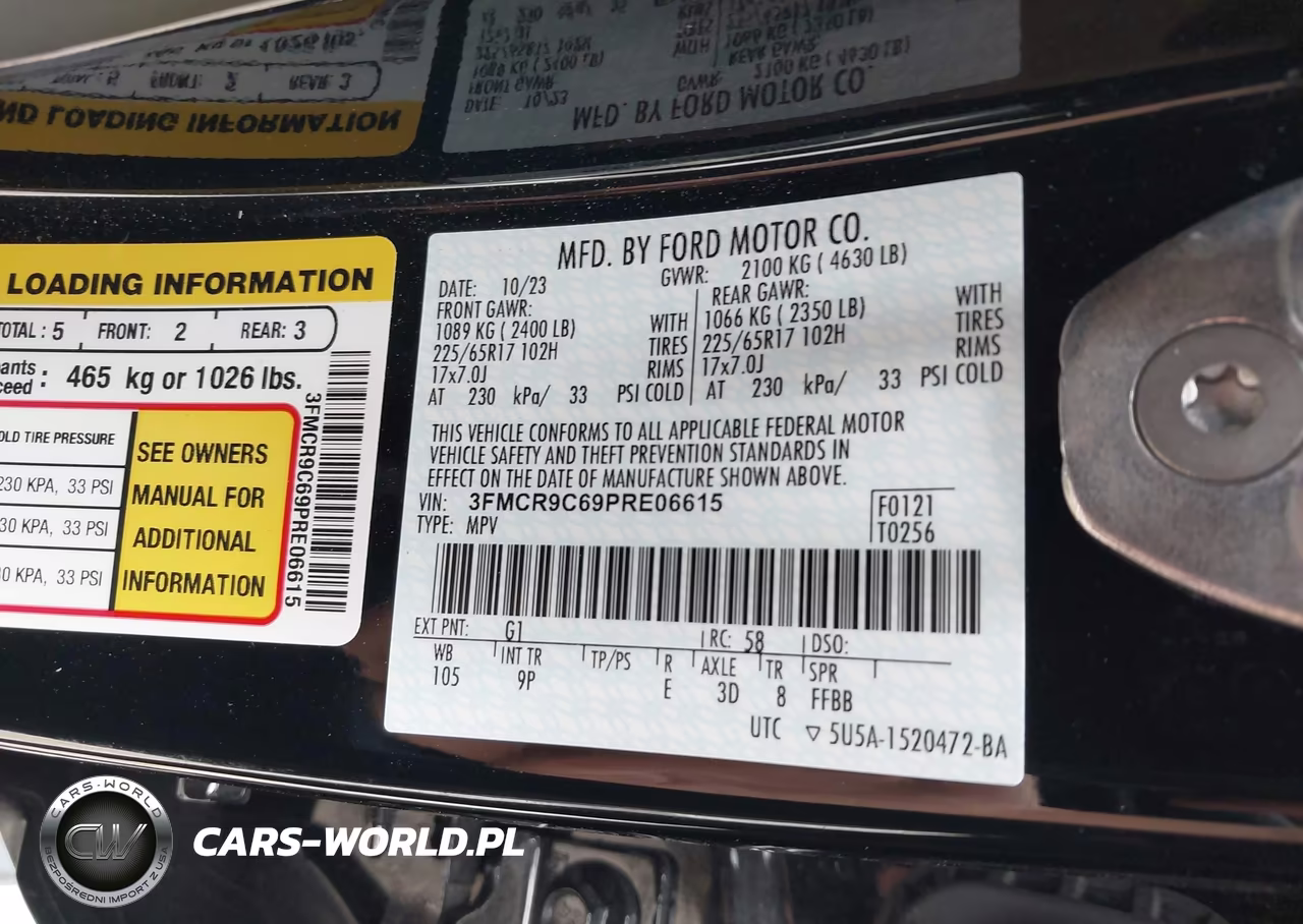 2023 Ford Bronco Sport Outer Banks VIN:3FMCR9C69PRE06615 - 9