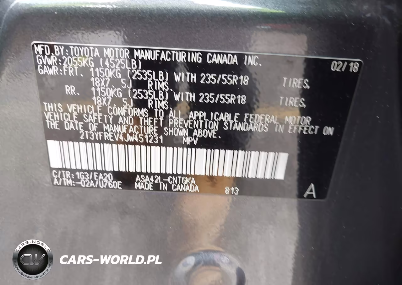 2018 Toyota Rav4 Limited VIN:2T3YFREV4JW451231 - 9