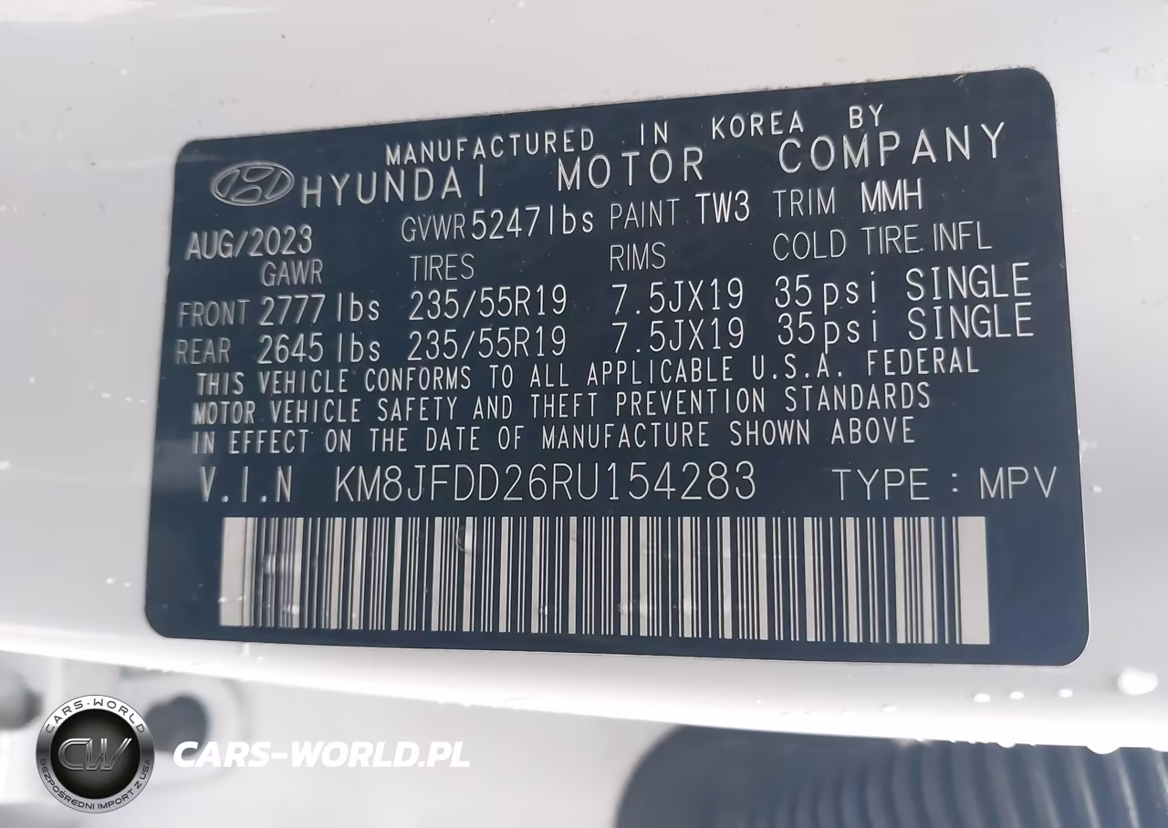 2024 Hyundai Tucson Plug-In Hybrid Limited VIN:KM8JFDD26RU154283 - 9