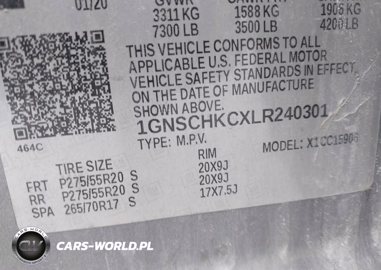 2020 Chevrolet Suburban 2Wd Lt VIN:1GNSCHKCXLR240301 - 9