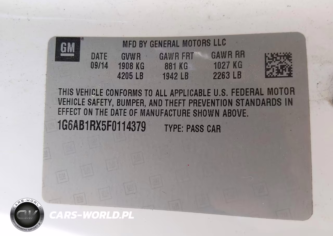 2015 Cadillac Ats Luxury VIN:1G6AB1RX5F0114379 - 9