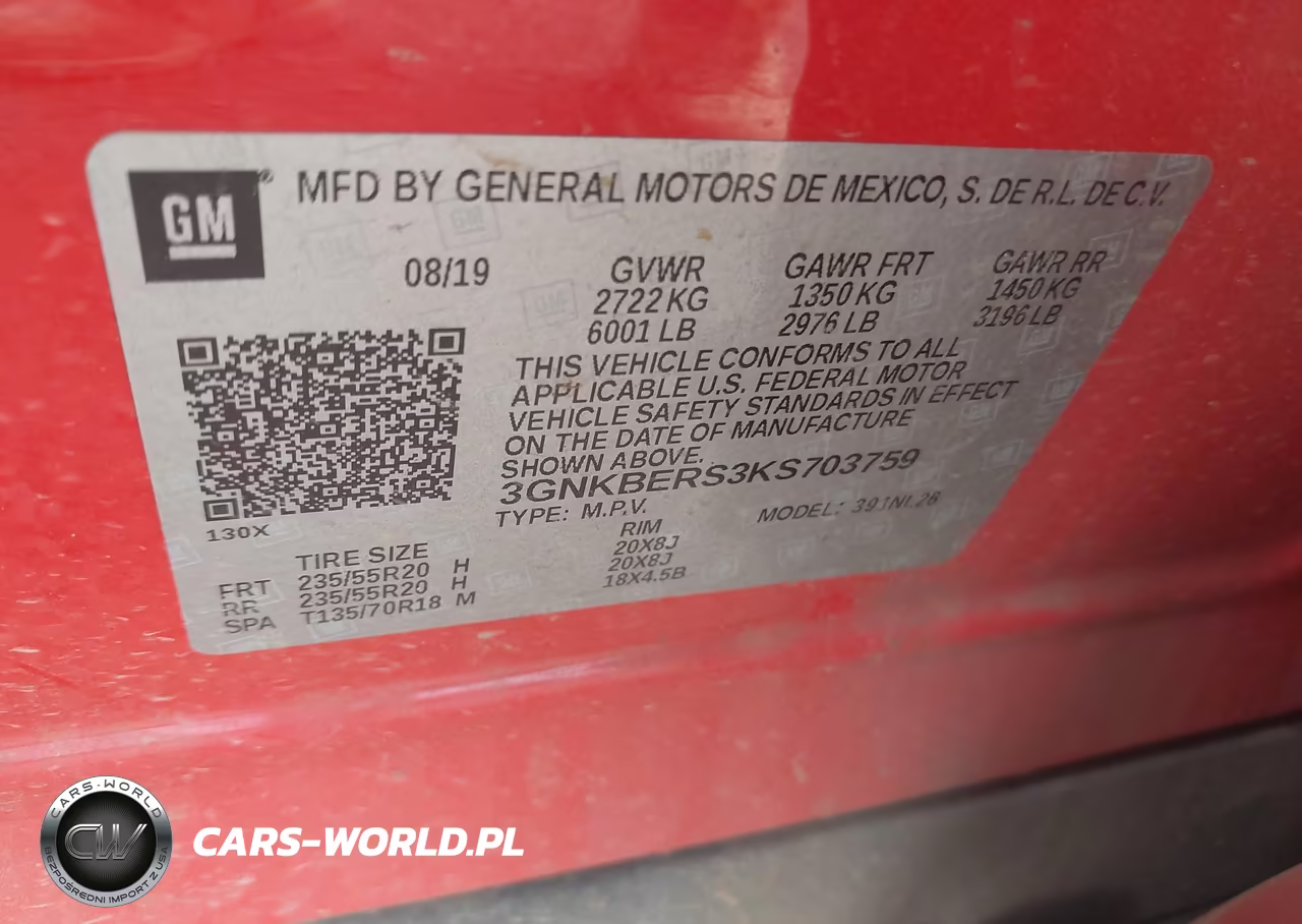 2019 Chevrolet Blazer Rs VIN:3GNKBERS3KS703759 - 9