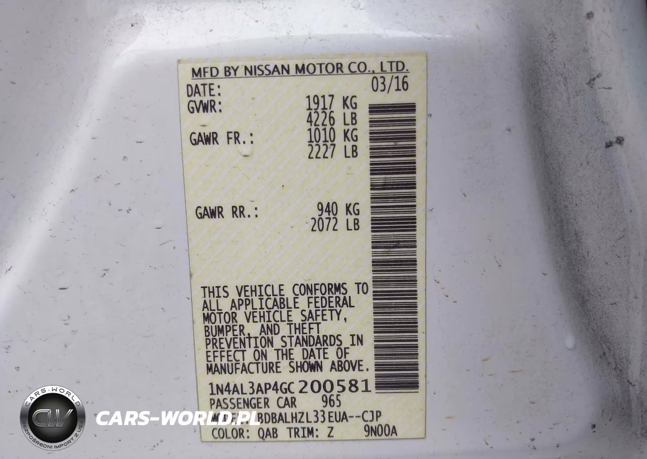2016 Nissan Altima 2.5 Sr VIN:1N4AL3AP4GC200581 - 9