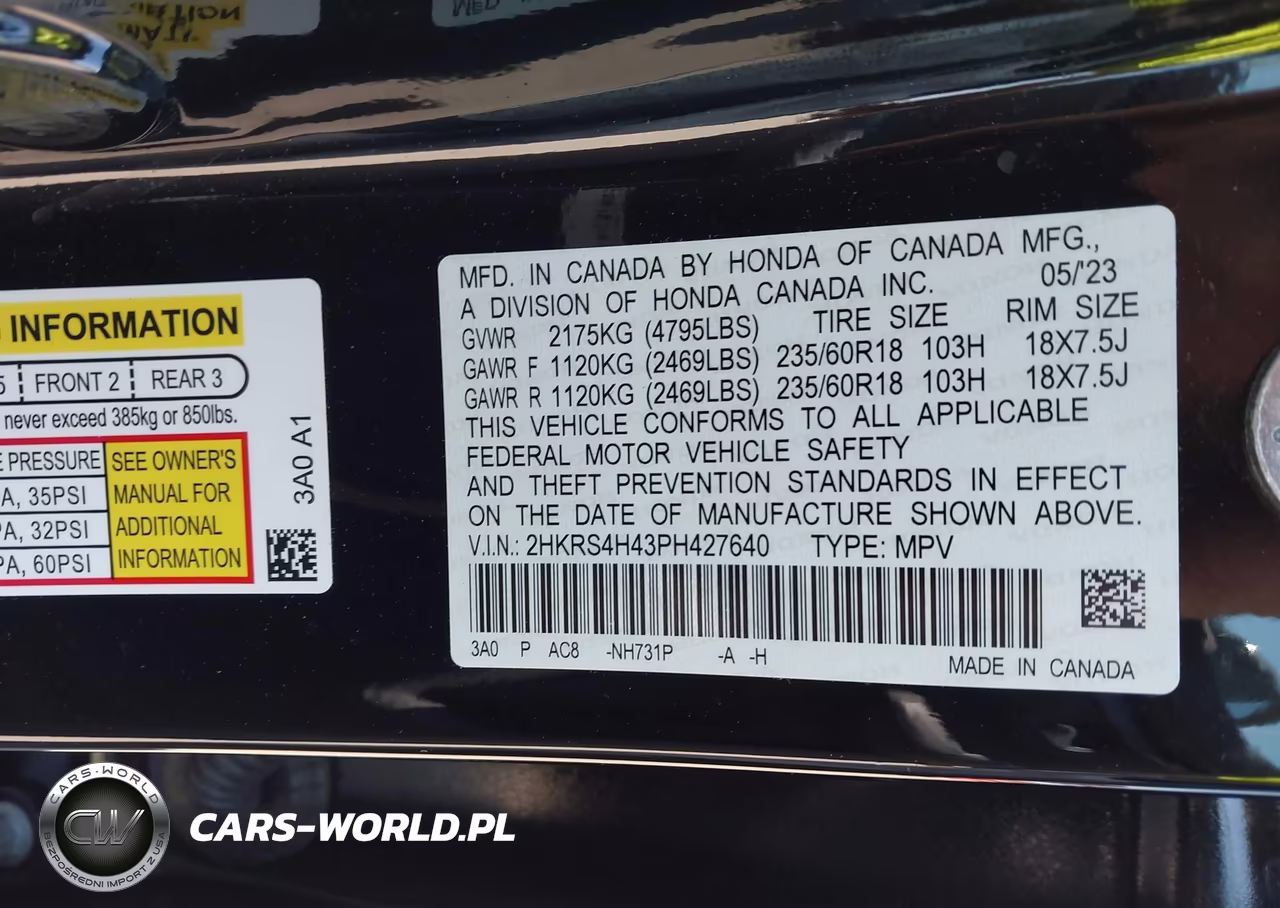 2023 Honda Cr-V Ex Awd VIN:2HKRS4H43PH427640 - 9