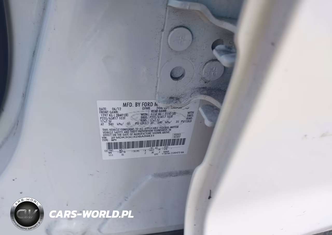 2013 Ford Edge Se VIN:2FMDK3GCXDBA59831 - 9