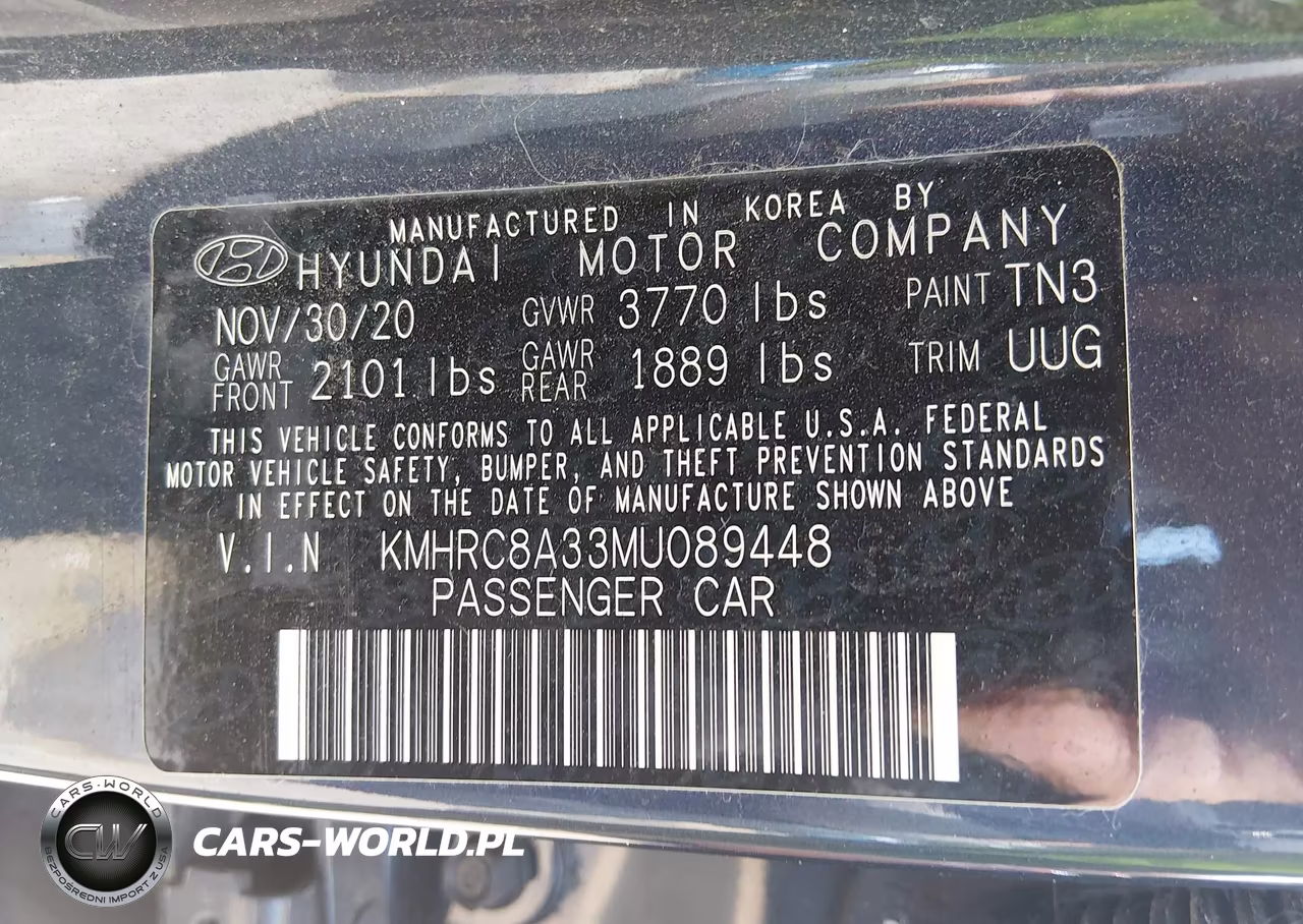 2021 Hyundai Venue Denim VIN:KMHRC8A33MU089448 - 9