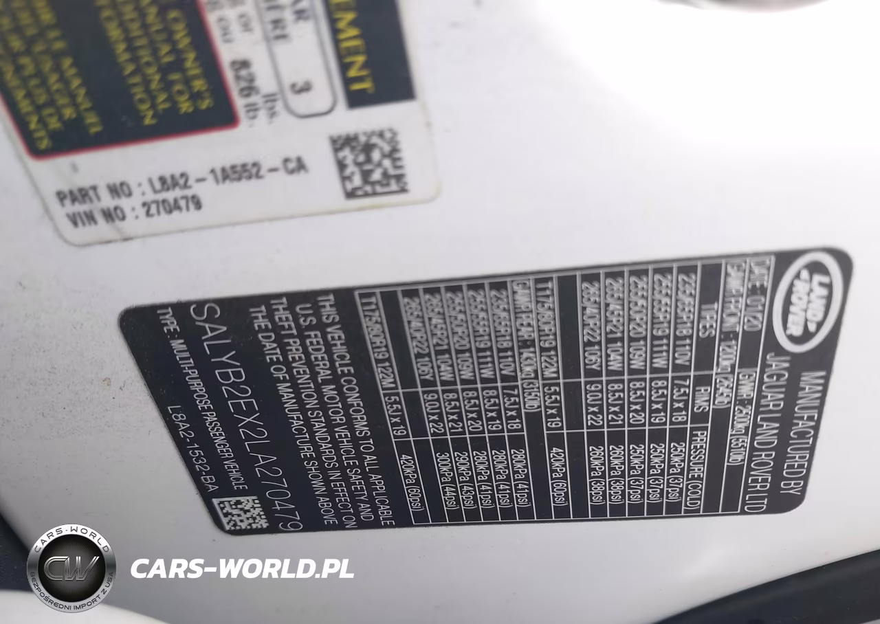 2020 Land Rover Range Rover Velar P250 S VIN:SALYB2EX2LA270479 - 9