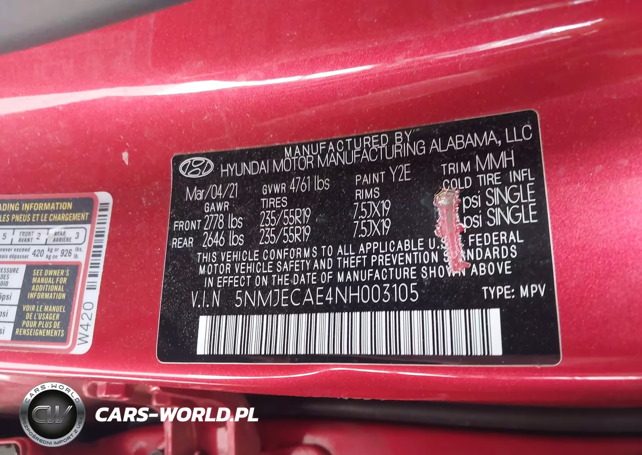 2022 Hyundai Tucson Limited VIN:5NMJECAE4NH003105 - 9