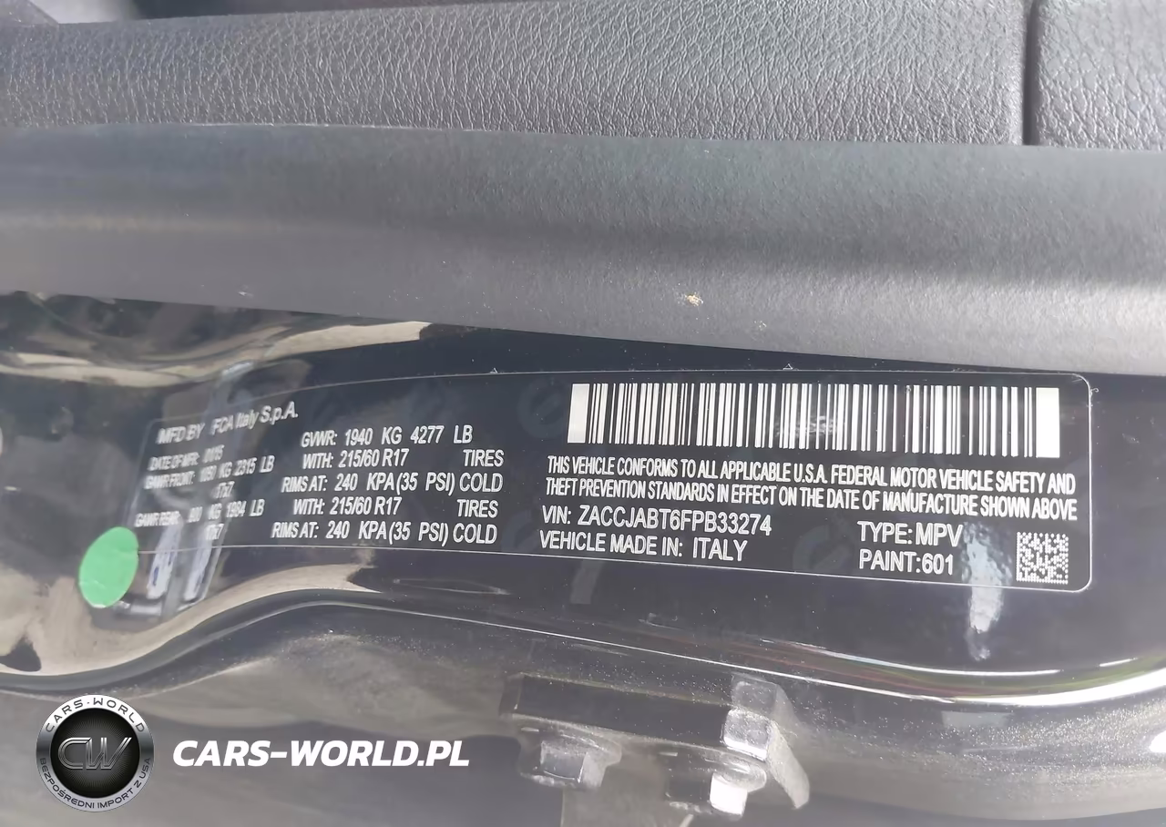 2015 Jeep Renegade Latitude VIN:ZACCJABT6FPB33274 - 9