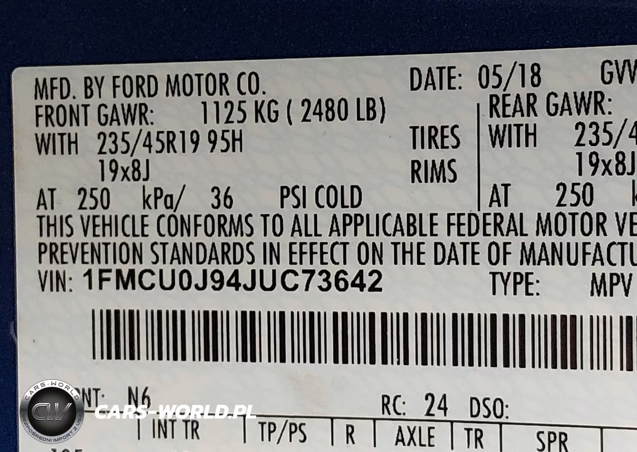 2018 Ford Escape Titanium VIN:1FMCU0J94JUC73642 - 9