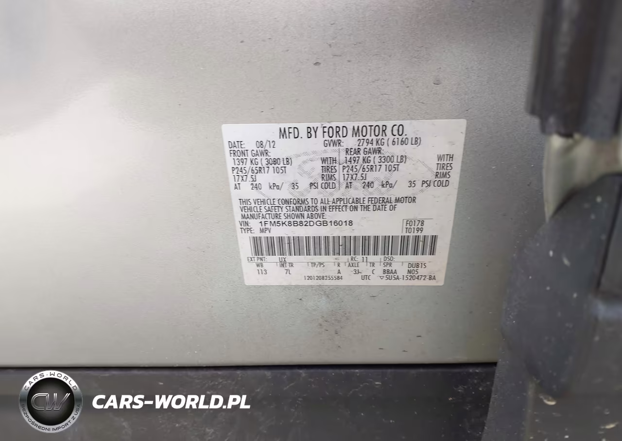 2013 Ford Explorer VIN:1FM5K8B82DGB16018 - 9