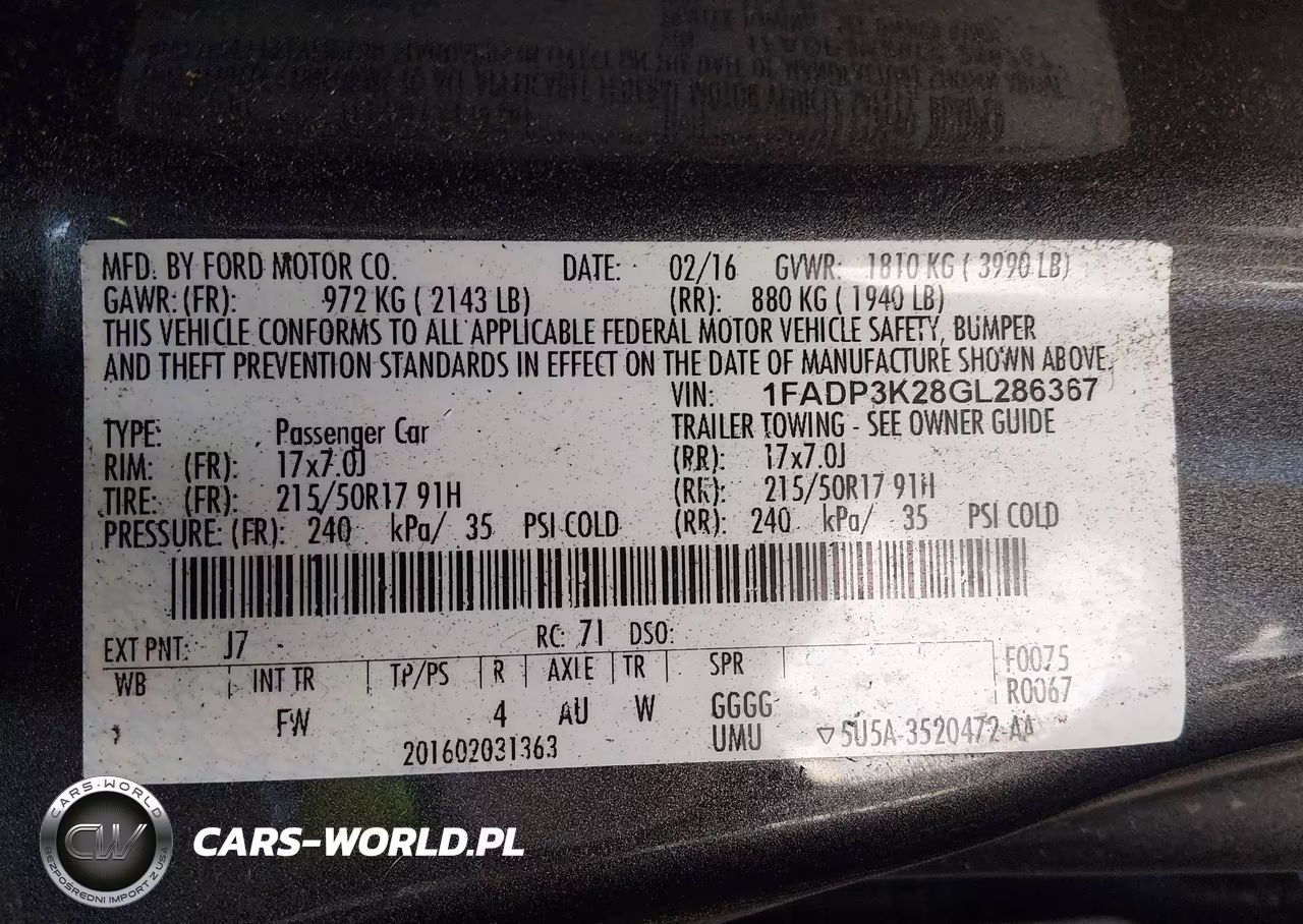 2016 Ford Focus Se VIN:1FADP3K28GL286367 - 9