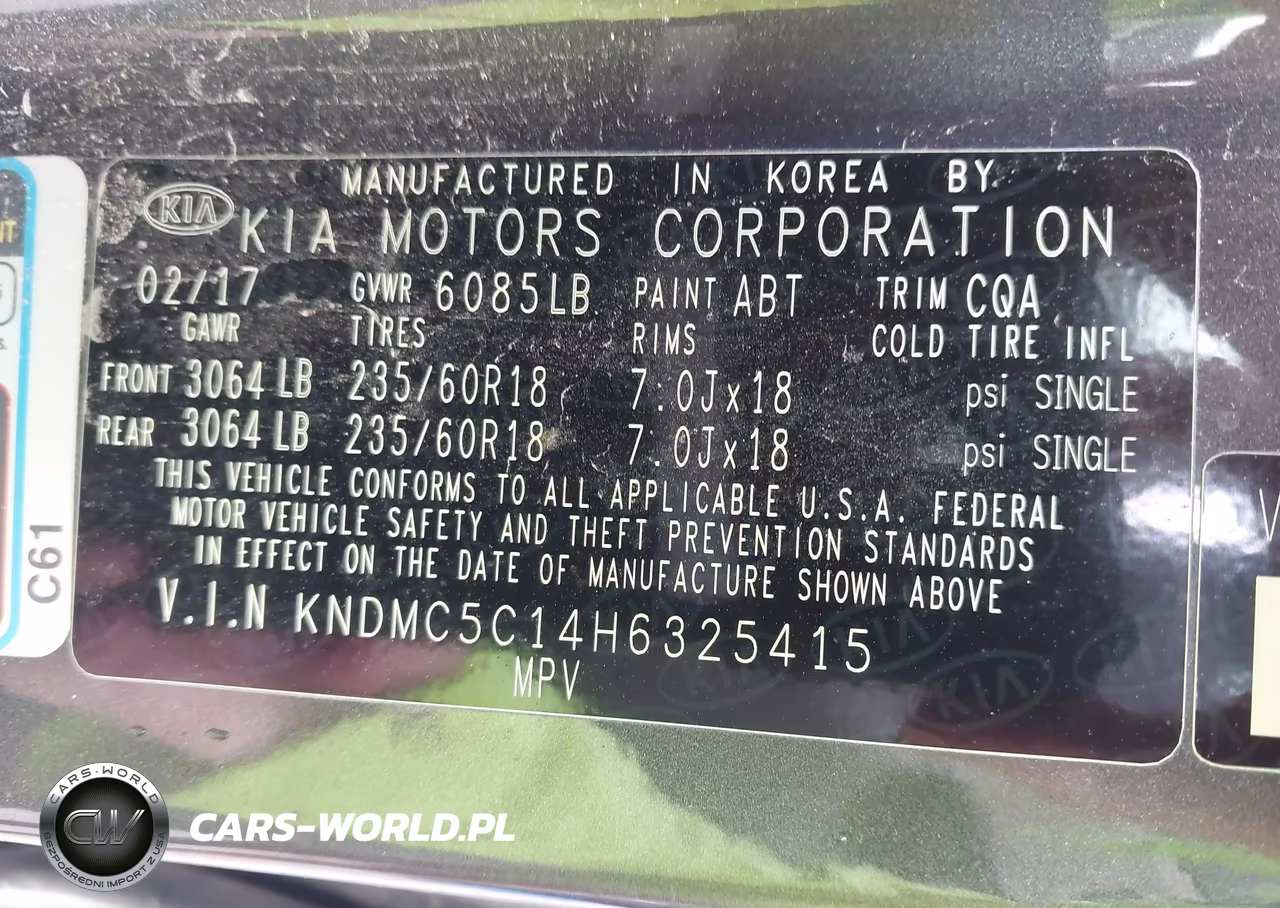 2017 Kia Sedona Sx VIN:KNDMC5C14H6325415 - 9