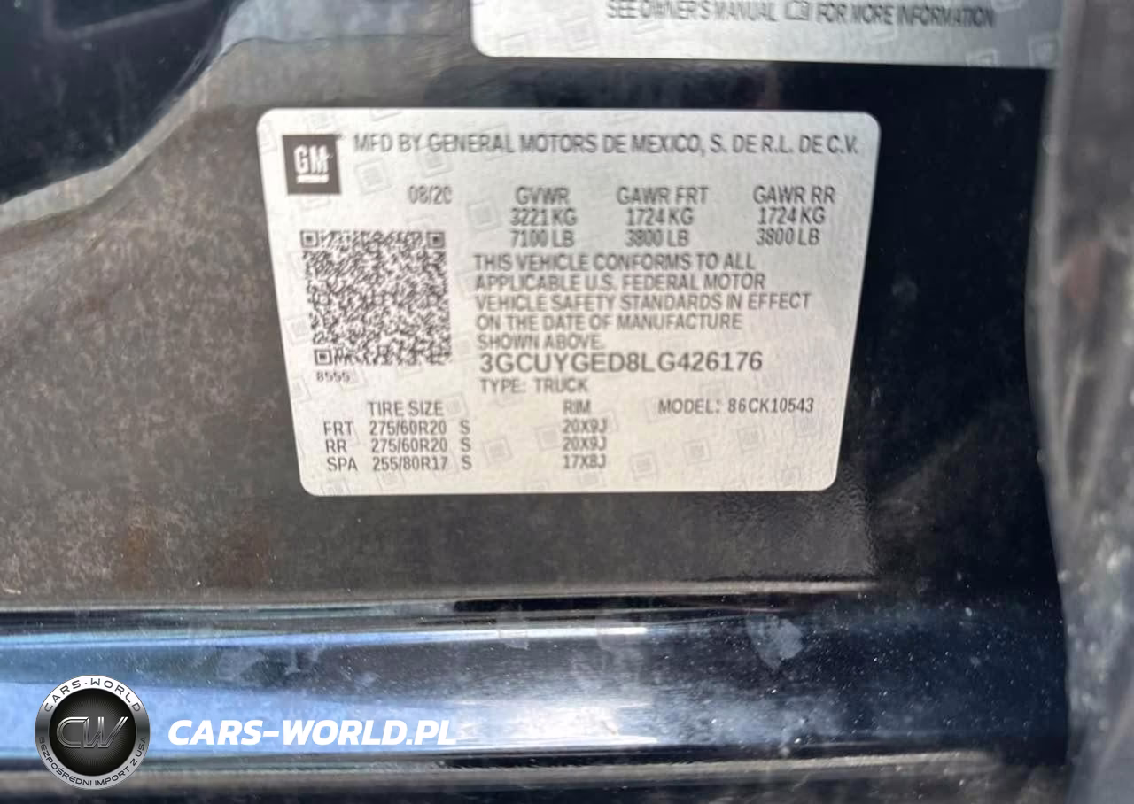 2020 Chevrolet Silverado K1500 Ltz VIN:3GCUYGED8LG426176 - 9