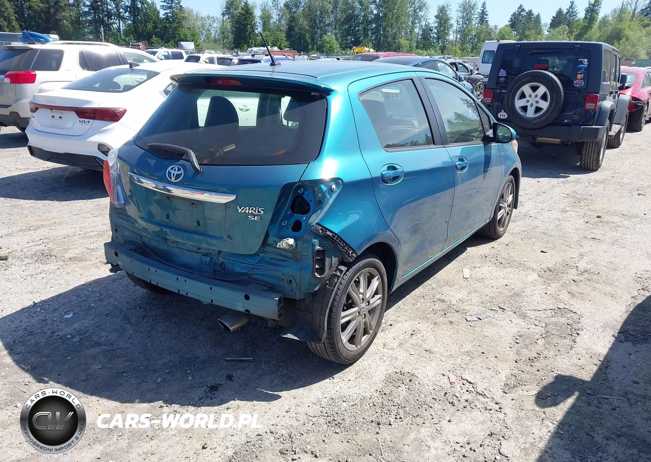2014 Toyota Yaris Se (Tmc-Cbu Plant) VIN:JTDKTUD39ED581767 - 4