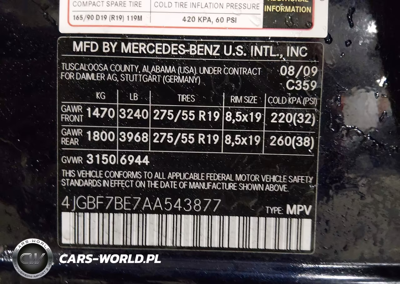 2010 Mercedes-Benz Gl 450 4Matic VIN:4JGBF7BE7AA543877 - 9