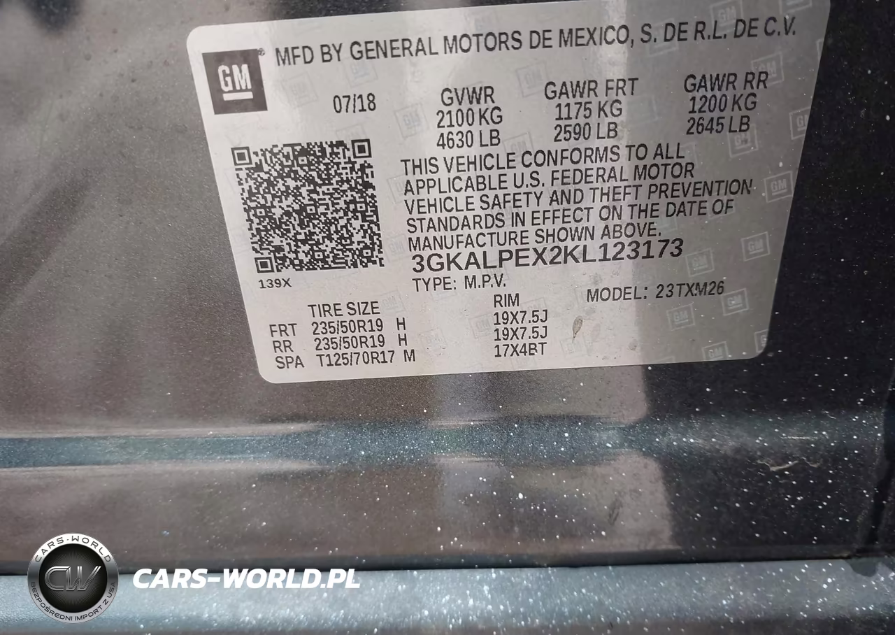 2019 GMC Terrain Slt VIN:3GKALPEX2KL123173 - 9